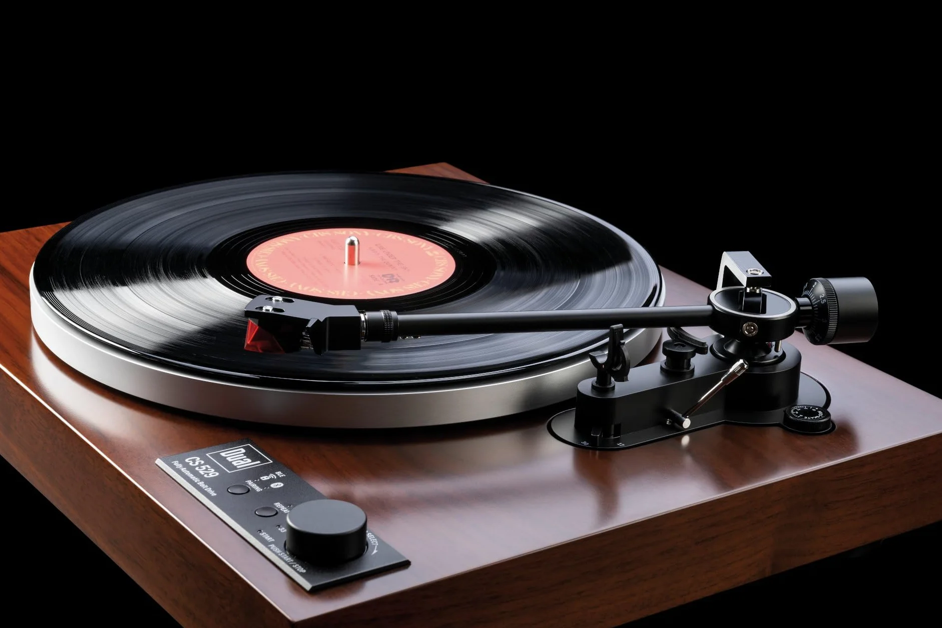 Platine vinyle automatique et Bluetooth Dual CS 529 BT finition Noyer