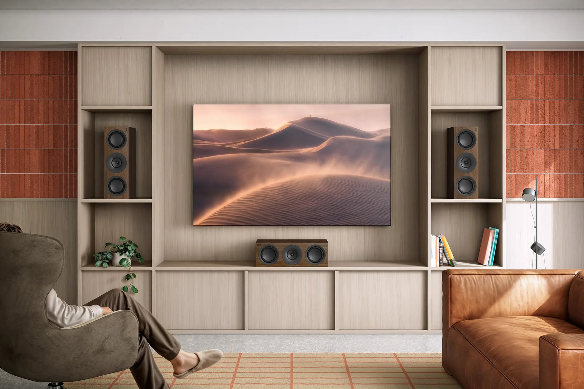 KEF Q6 Meta Altavoz Central/LCR pasivo HiFi, Blanco Satinado | Música | Televisión y Home Cinema | Gaming | Caja Cerrada tridireccional | Transductor Uni-Q de 10 cm con Mat | Dos LF de 16,5 cm