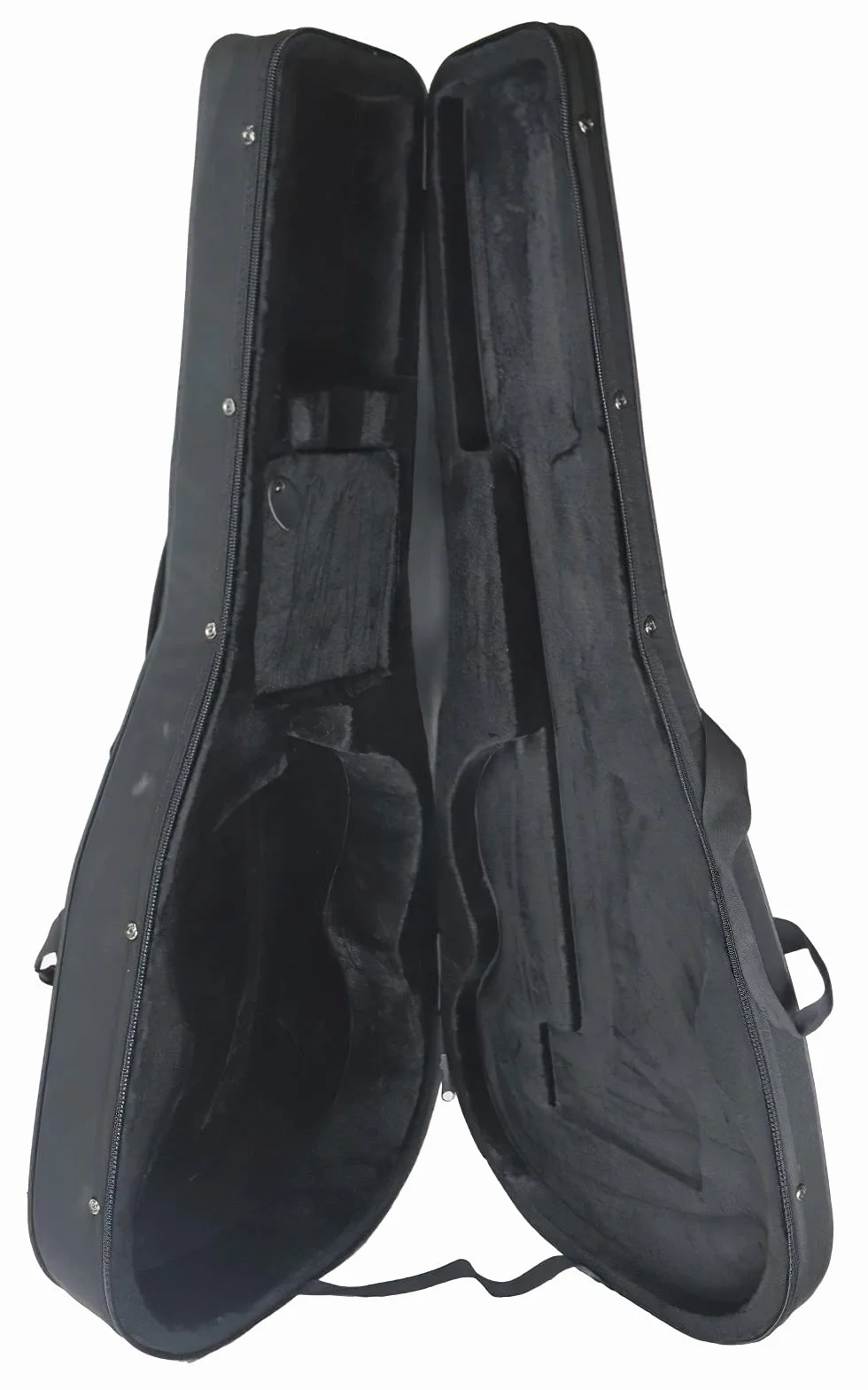 cibeles Estuche de Foam para Guitarra Clásica Marca Negro - Perfil Naranja