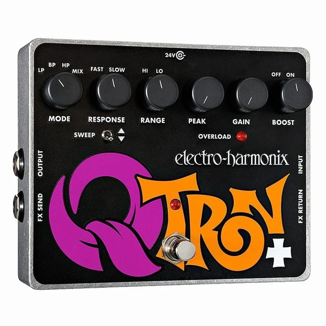 electro-harmonix Q-Tron Plus - Pedal de filtros para guitarra, color plateado