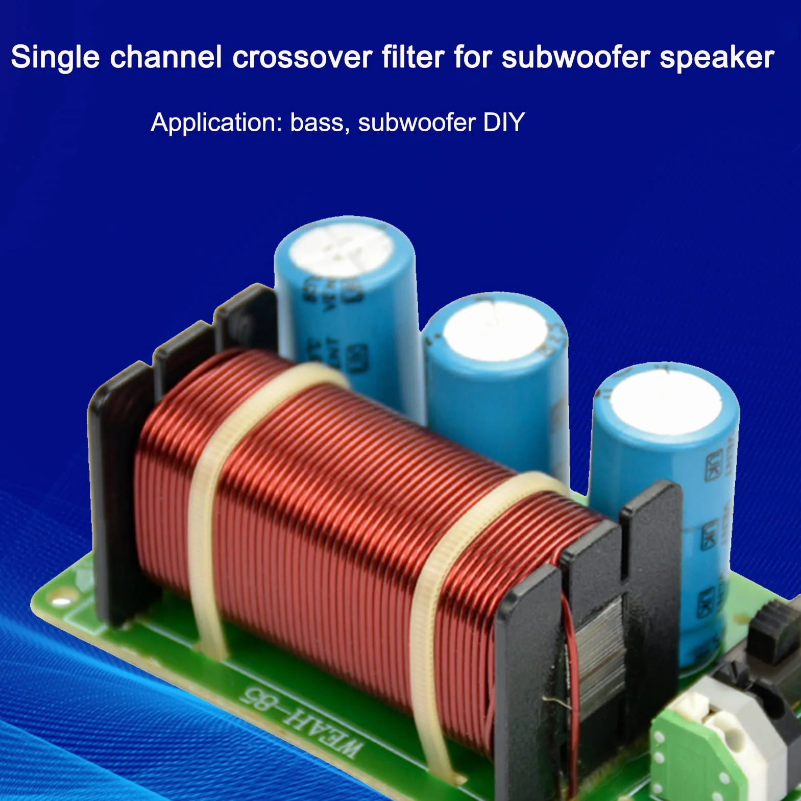 BuyWeek Filtro Cruzado Divisor de Frecuencia de Subwoofer de Graves, 200W de un Solo Canal para Altavoz de Audio