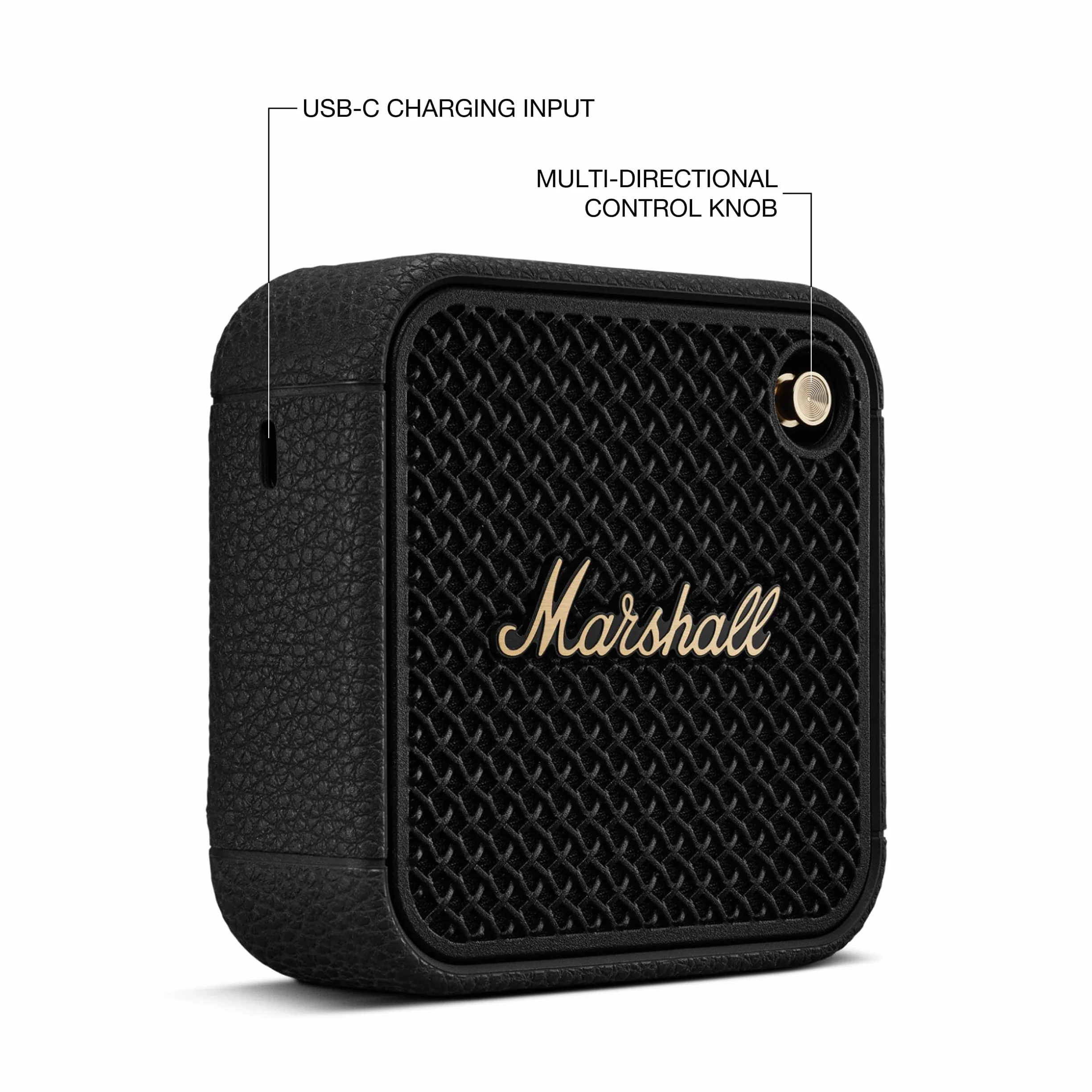 Marshall Willen II Bluetooth Altavoces Inalámbricos IP67 17 Horas Reproducción Carga Rápida Negro Latón