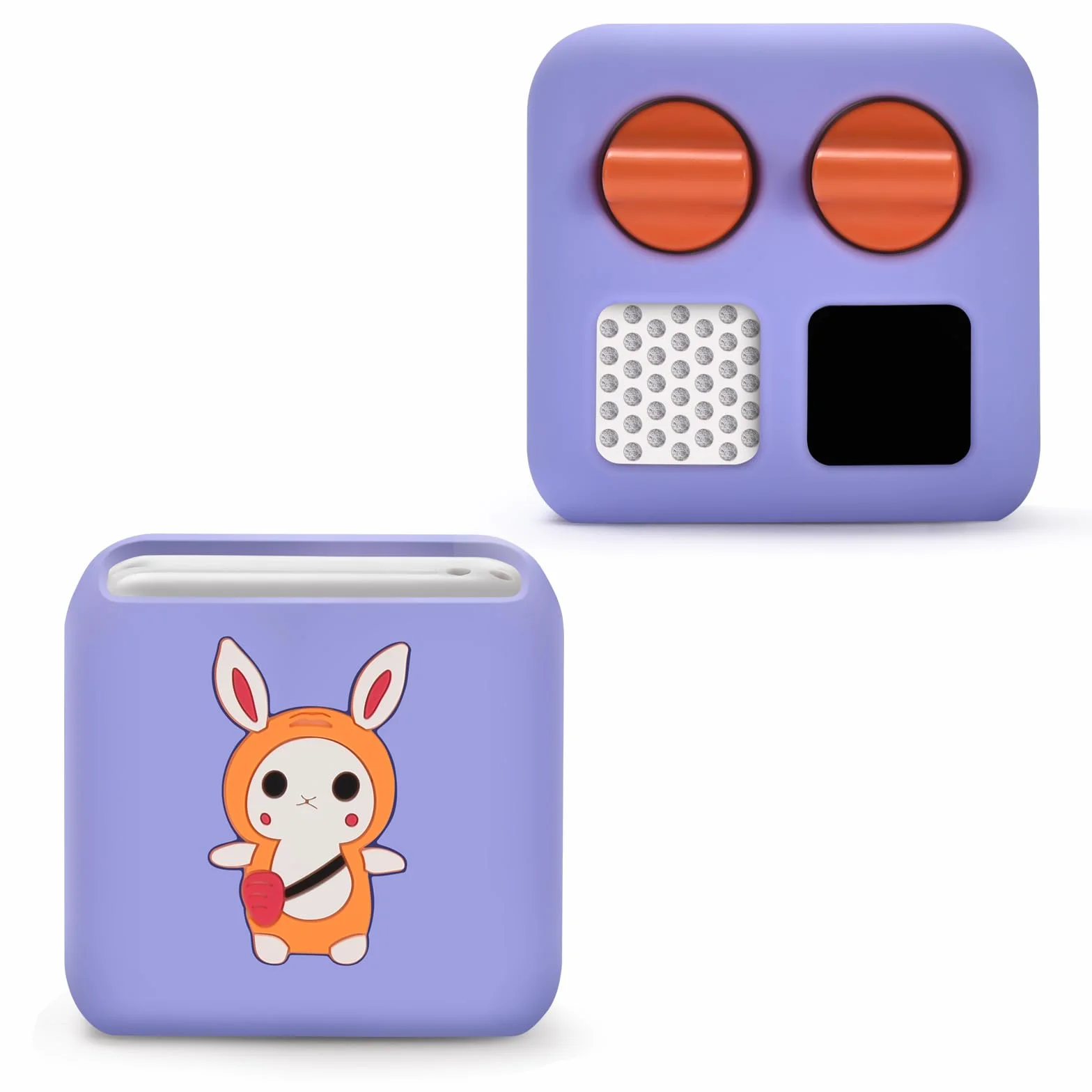Silicona Funda Protectora Compatible con YOTO Mini Reproductor de Audio para niños Reproductor Cuentacuentos (Morado)