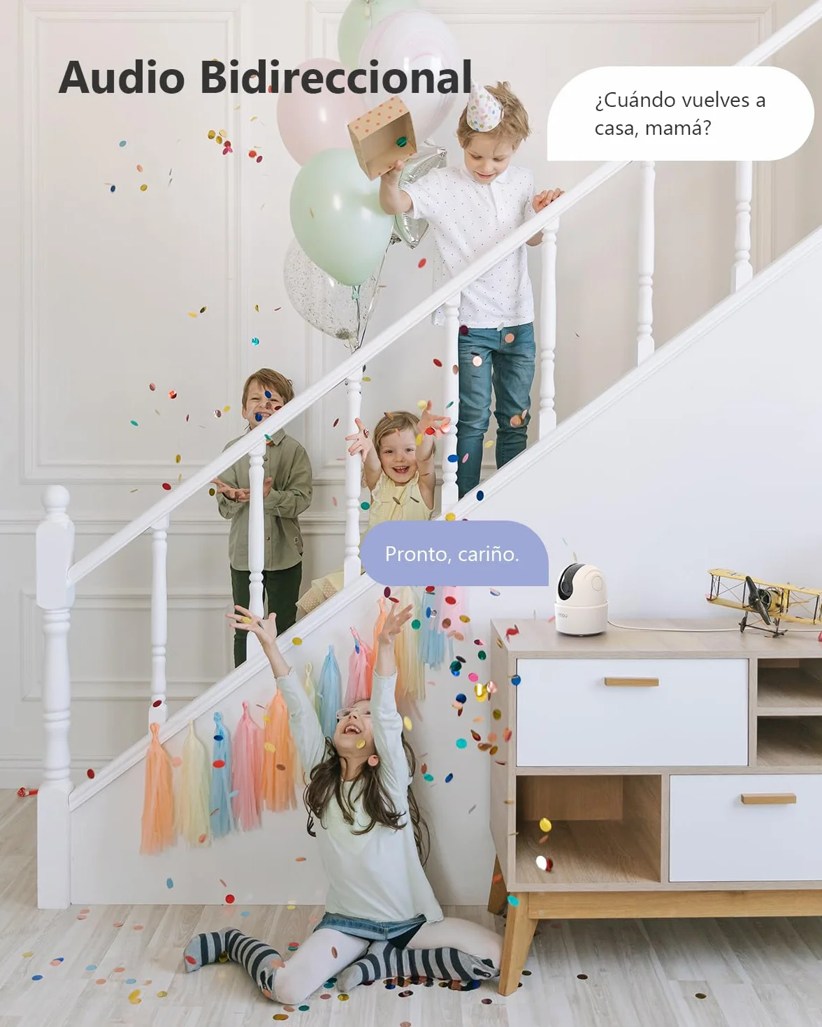 Imou 4MP Cámara Vigilancia WiFi Interior para Mascotas,360° Cámara IP WiFi con Detección de Humano, Visión Nocturna, Audio Bidireccional, Control Remoto, Modo Privacidad,Compatible con Alexa