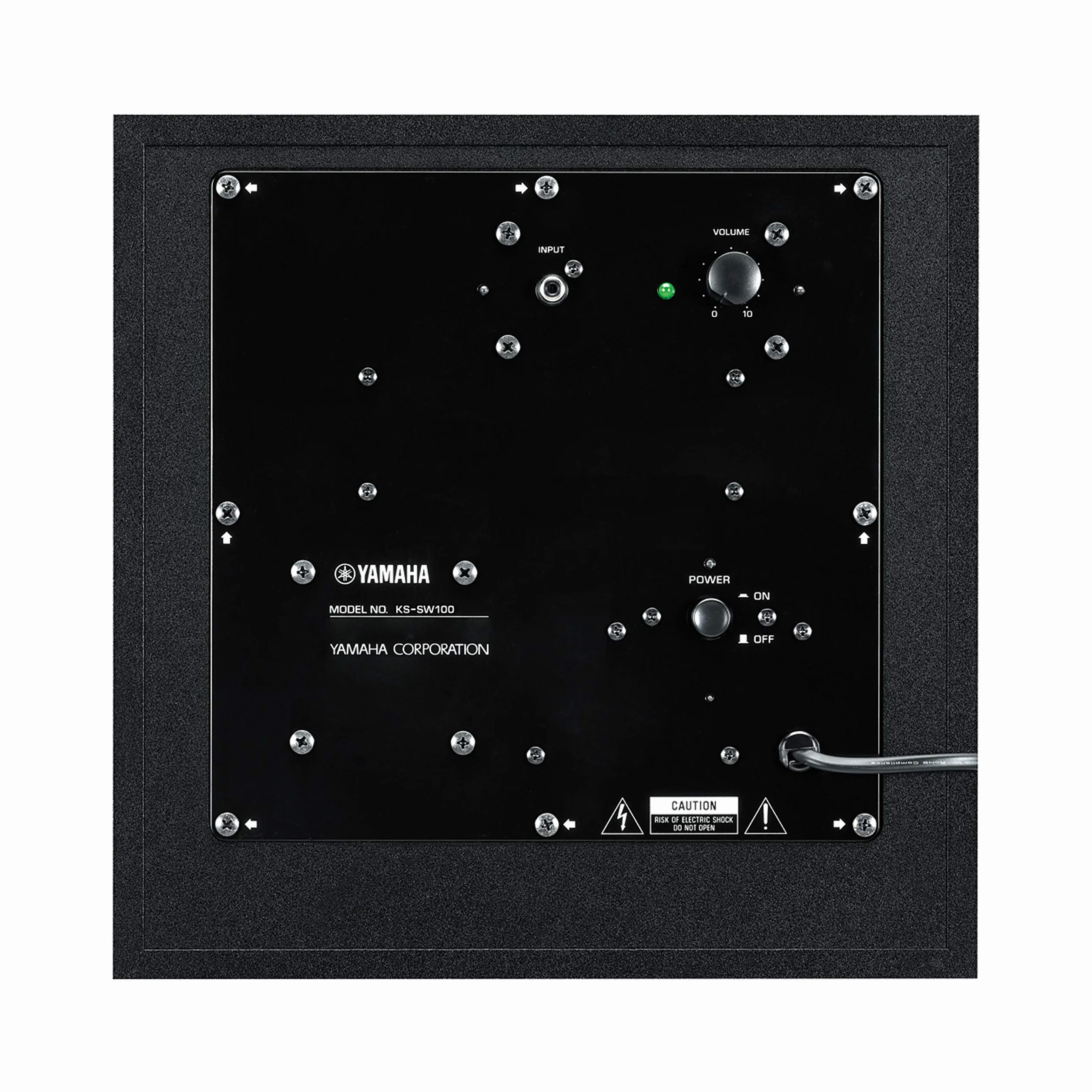 Yamaha Ks-Sw100 - Altavoz subgrave, 291 x 292 x 341 mm, color negro