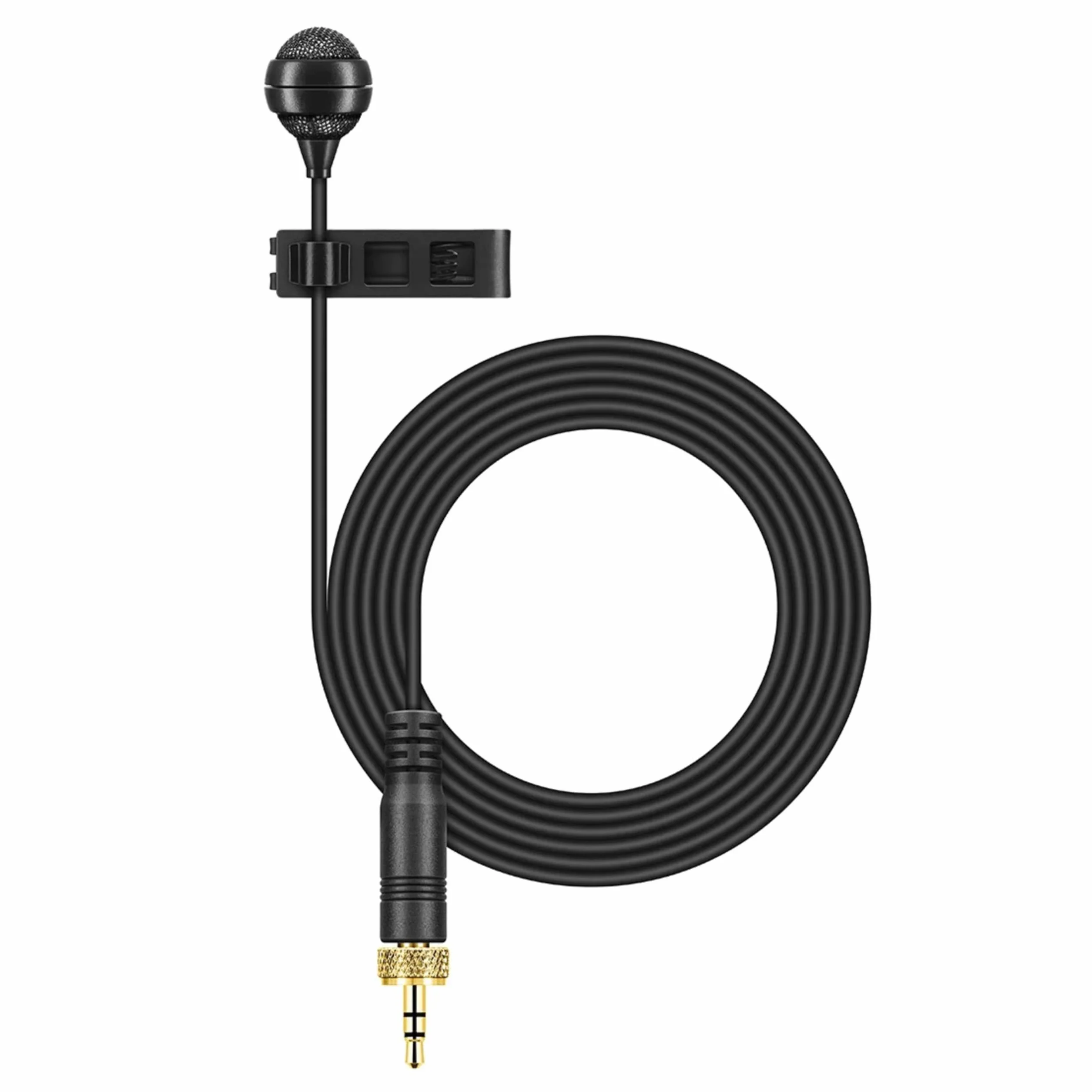 Sennheiser ME 4 micrófono de solapa de condensador cardioide profesional con excelente claridad de voz para radiodifusión y presentaciones - Antracita (508936)
