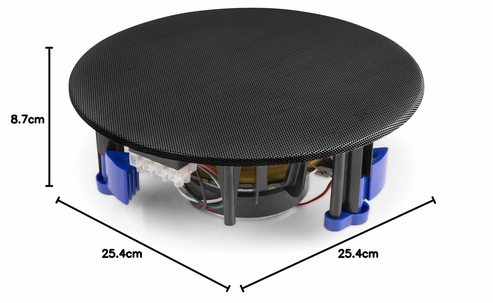 Power Dynamics NCSP8B Altavoz de Techo 100V 8 Pulgadas 40W Rejilla metálica