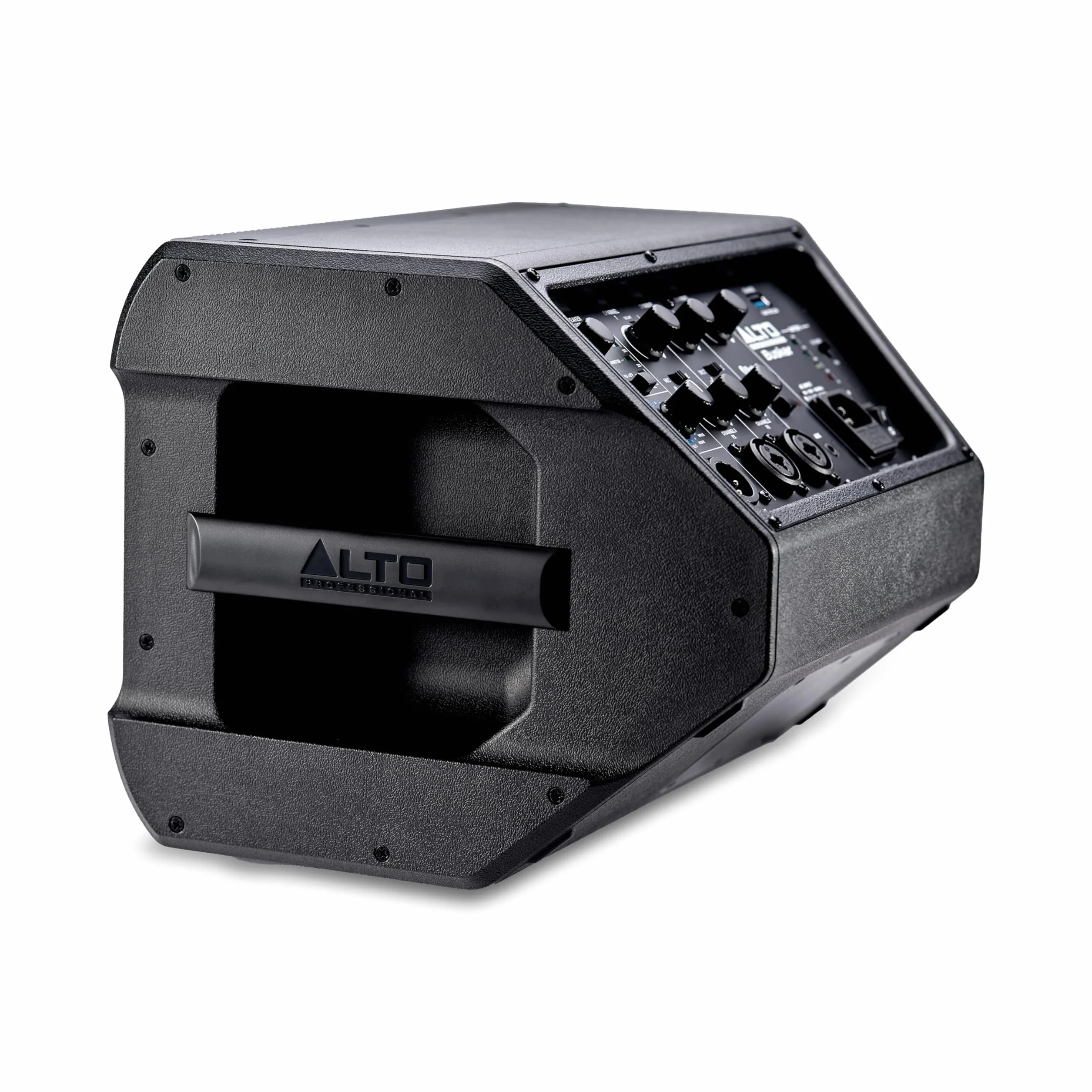 Alto Busker Altavoz Autoamplificado Portátil Grande de 200W con Bluetooth, Batería Recargable, Mesa de Mezclas 3 Canales, Alesis FX, App, Carga USB