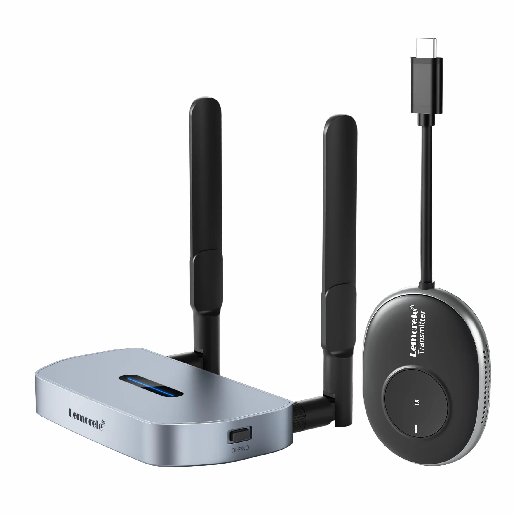 Lemorele Transmisor HDMI Inalámbrico USB-C 8TX/1RX 5G/2.4G 50m/165FT para Negocios y Hogar, Video de Laptop/MacBook/Chromebook a HDTV