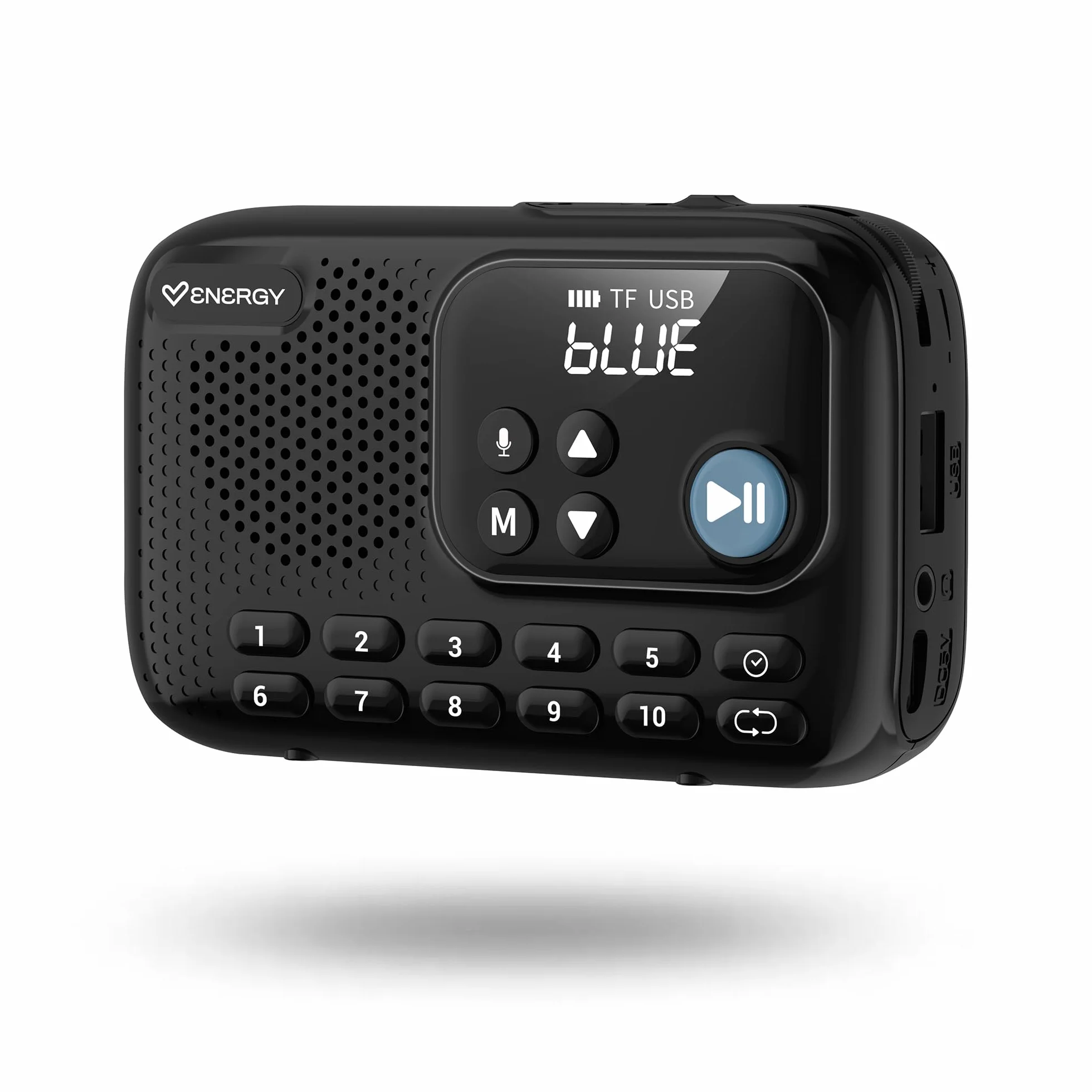 Energy Sistem TunerGo Radio - Radio portatil FM con Bluetooth, batería Recargable, Salida minijack, Antena optimizada y Altavoz de 5W