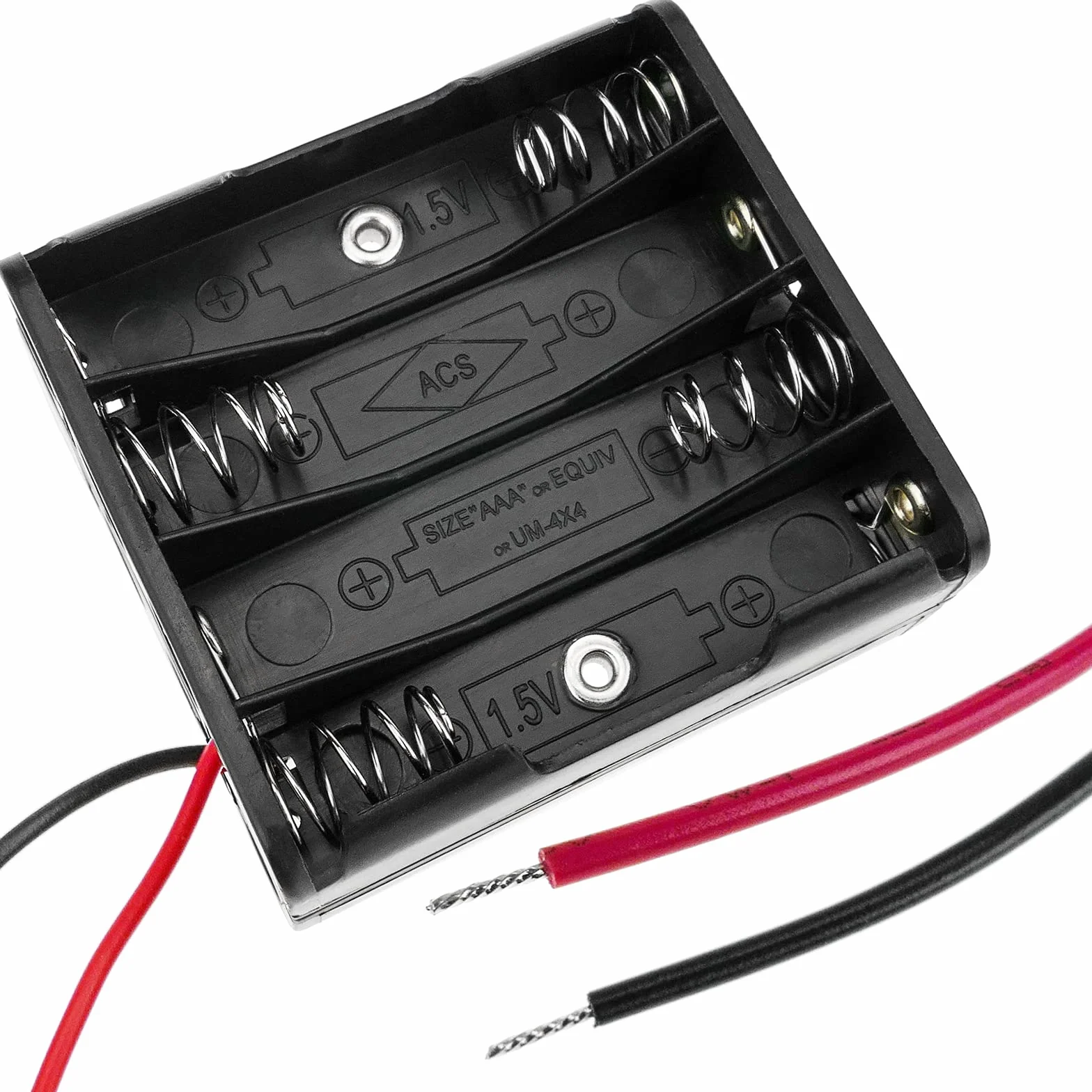 BeMatik - Portapilas Plano para 8 Pilas AAA LR03 de 1.5V