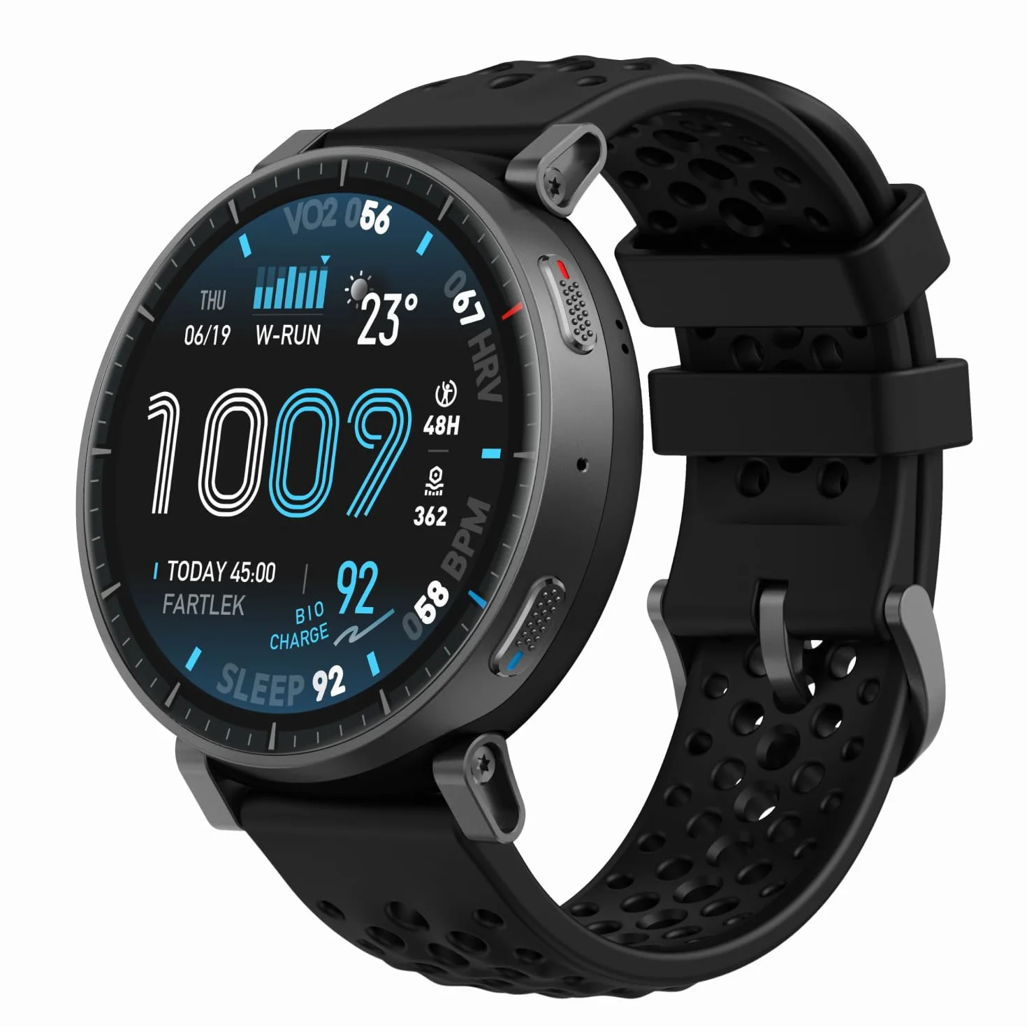 Amazfit Active MAX Reloj Inteligente 48mm, Pantalla AMOLED 1.5", Batería hasta 25 Días, Mapas, NFC, GPS, 170+ Deportes, Resistente al Agua, Ritmo Cardíaco y Sueño, Smartwatch para Android iPhone