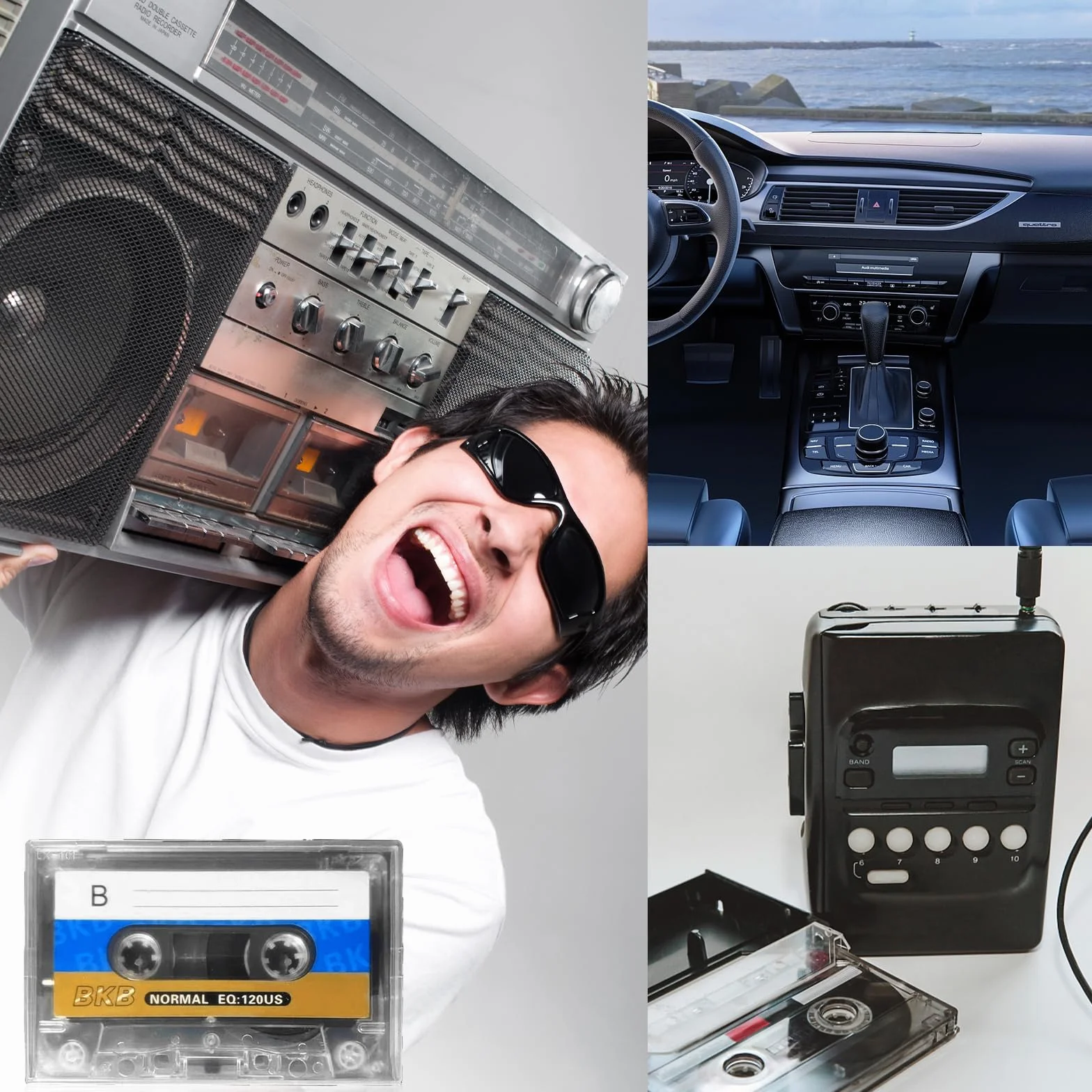 Casetes de Audio Vacíos 60 Min Bajo Ruido, 10 Unidades para Grabar Conferencias