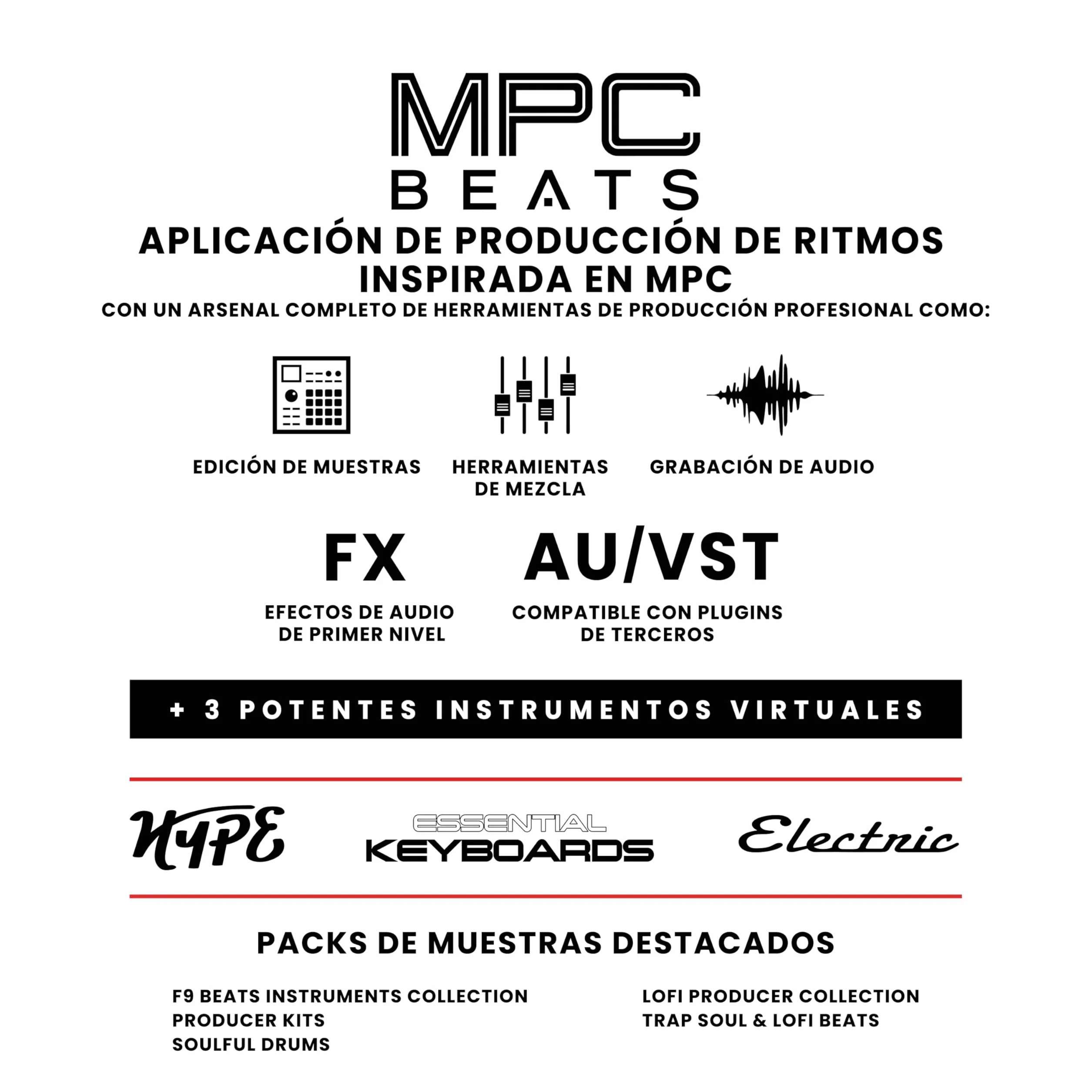 Akai Professional MPK Mini MK3 - Teclado Controlador MIDI USB de 25 Teclas con 8 Drum Pads, 8 Perillas, Software de Producción Musical y Native Instruments Sound Package (NKS Integration)