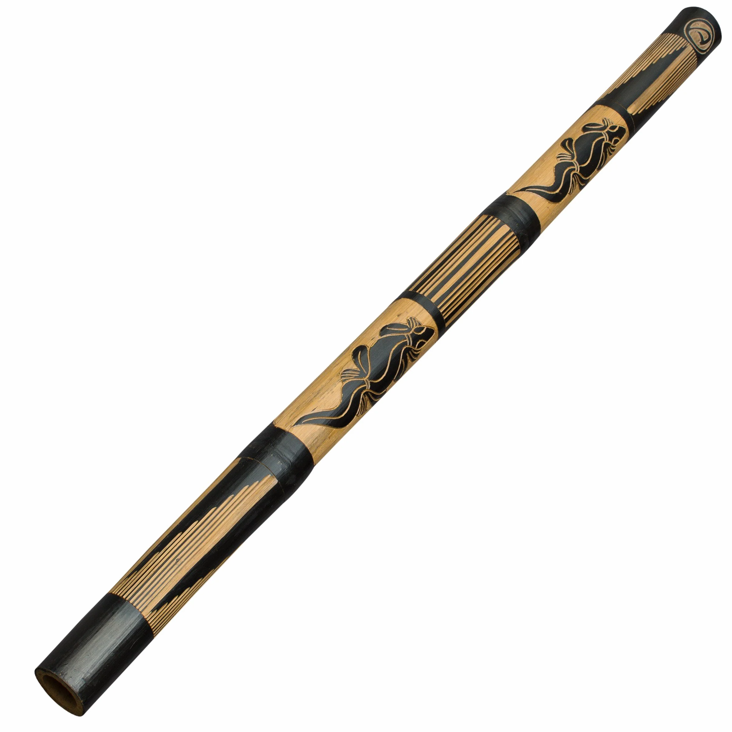 Didgeridoo de bambú incluyendo el soporte de didgeridoo
