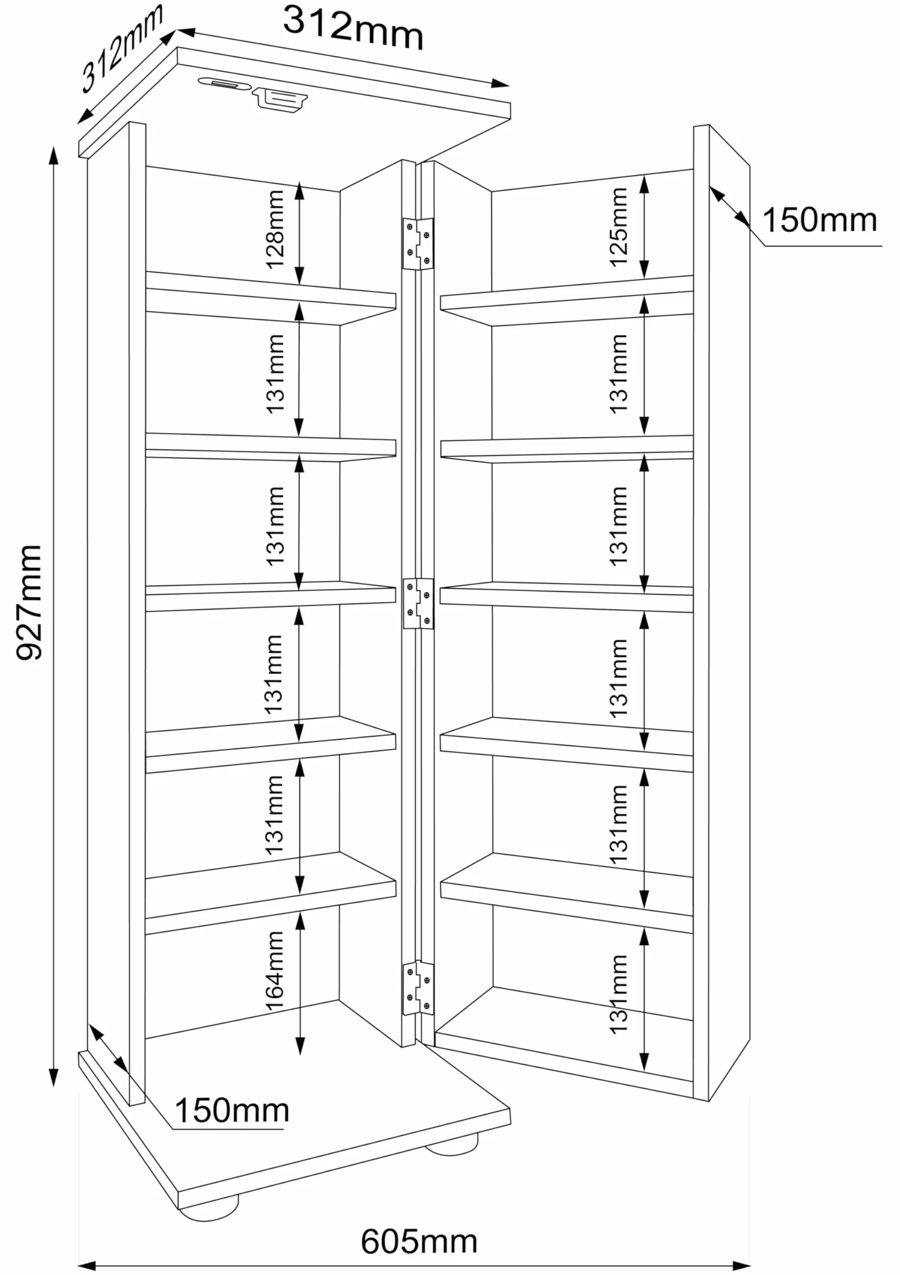VCM Estanteria de Madera para CD DVD Estanteria de pie Engalo L Estanteria de Madera para CD DVD Estanteria de pie Engalo L