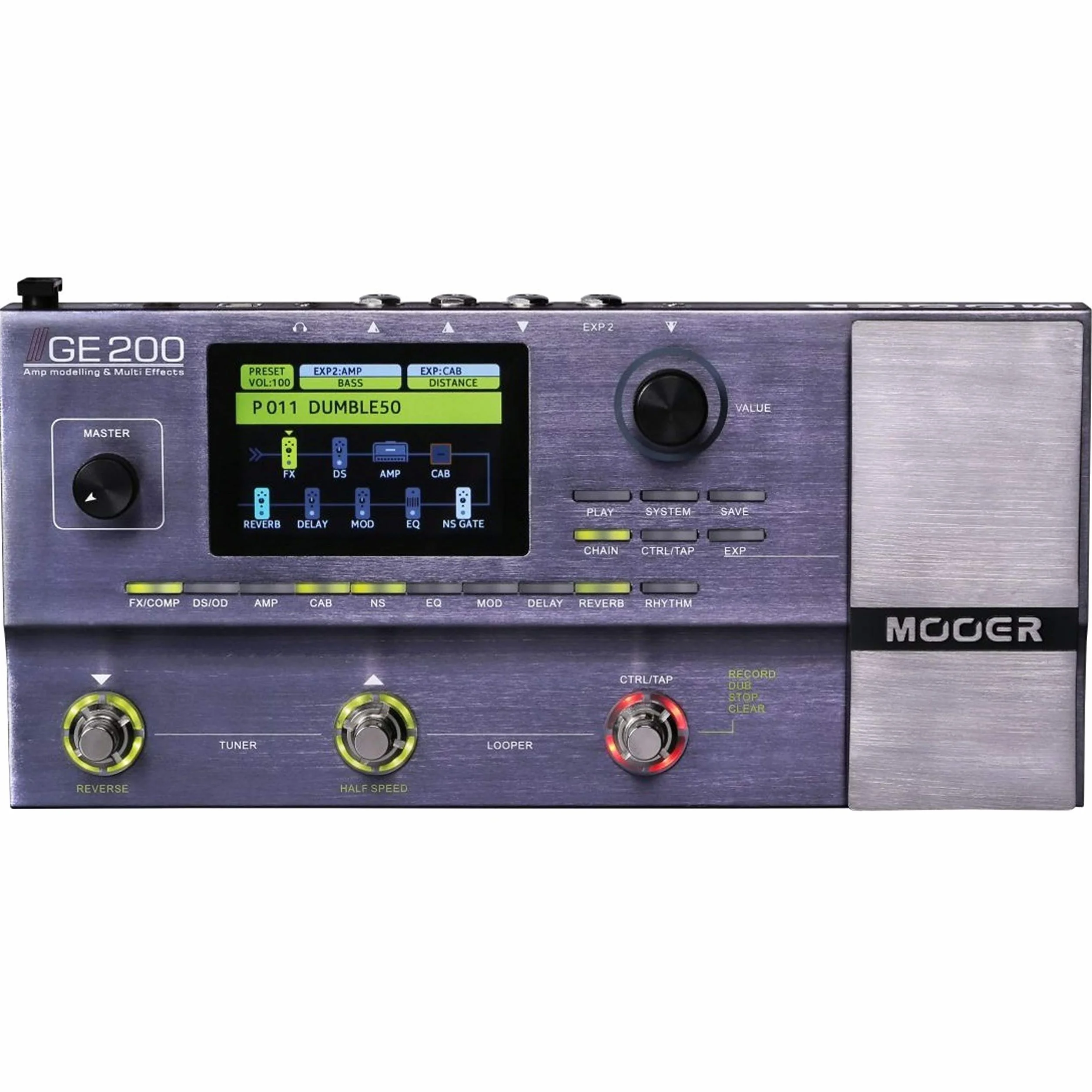 MOOER GE200 - Pedal de efectos para guitarra