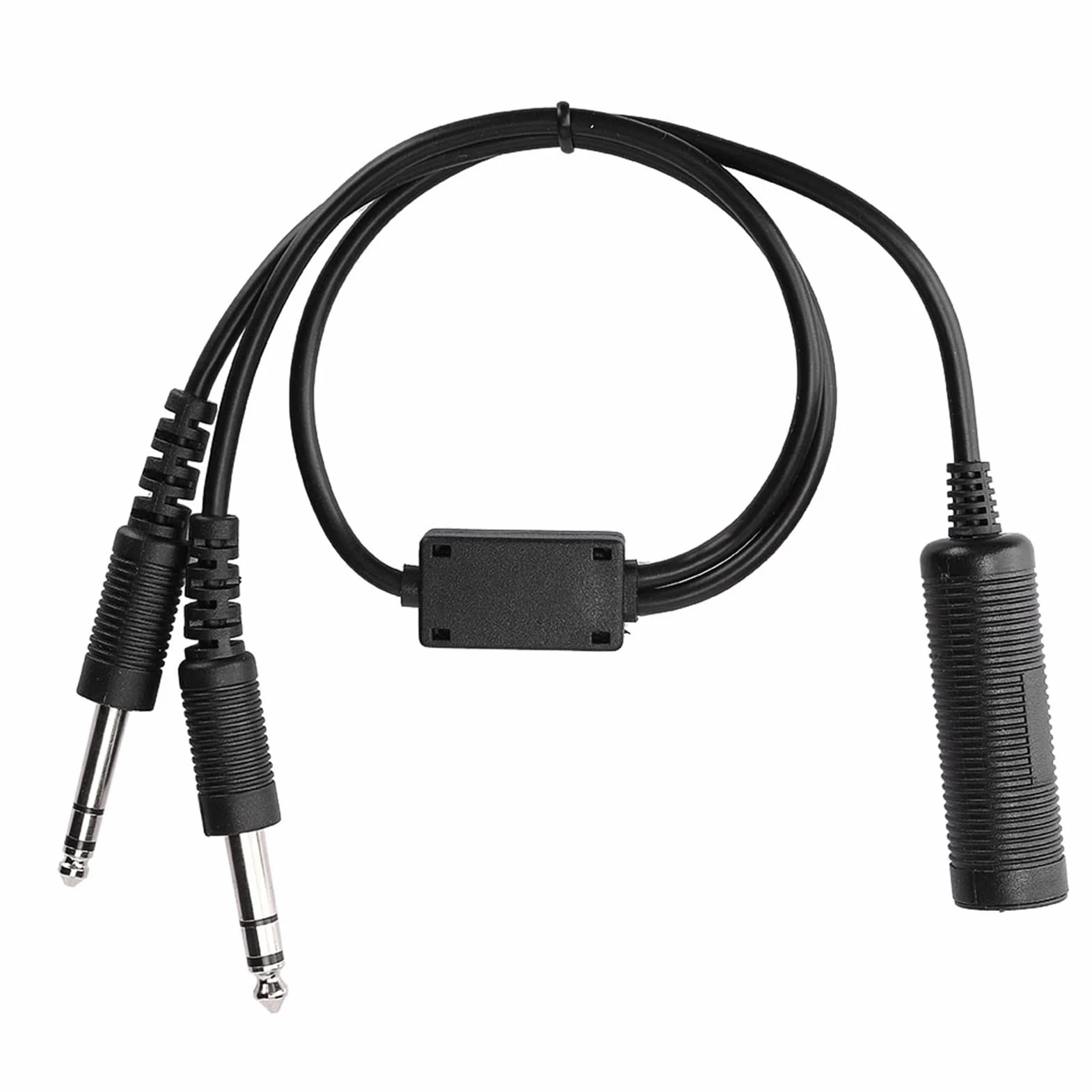 Helicóptero U174 a Dual GA Twin Plug Adaptador para A20 Auricular Avión David Clark Cable Avión Radio Piloto Militar 18253g Adaptador Suministros Adaptador