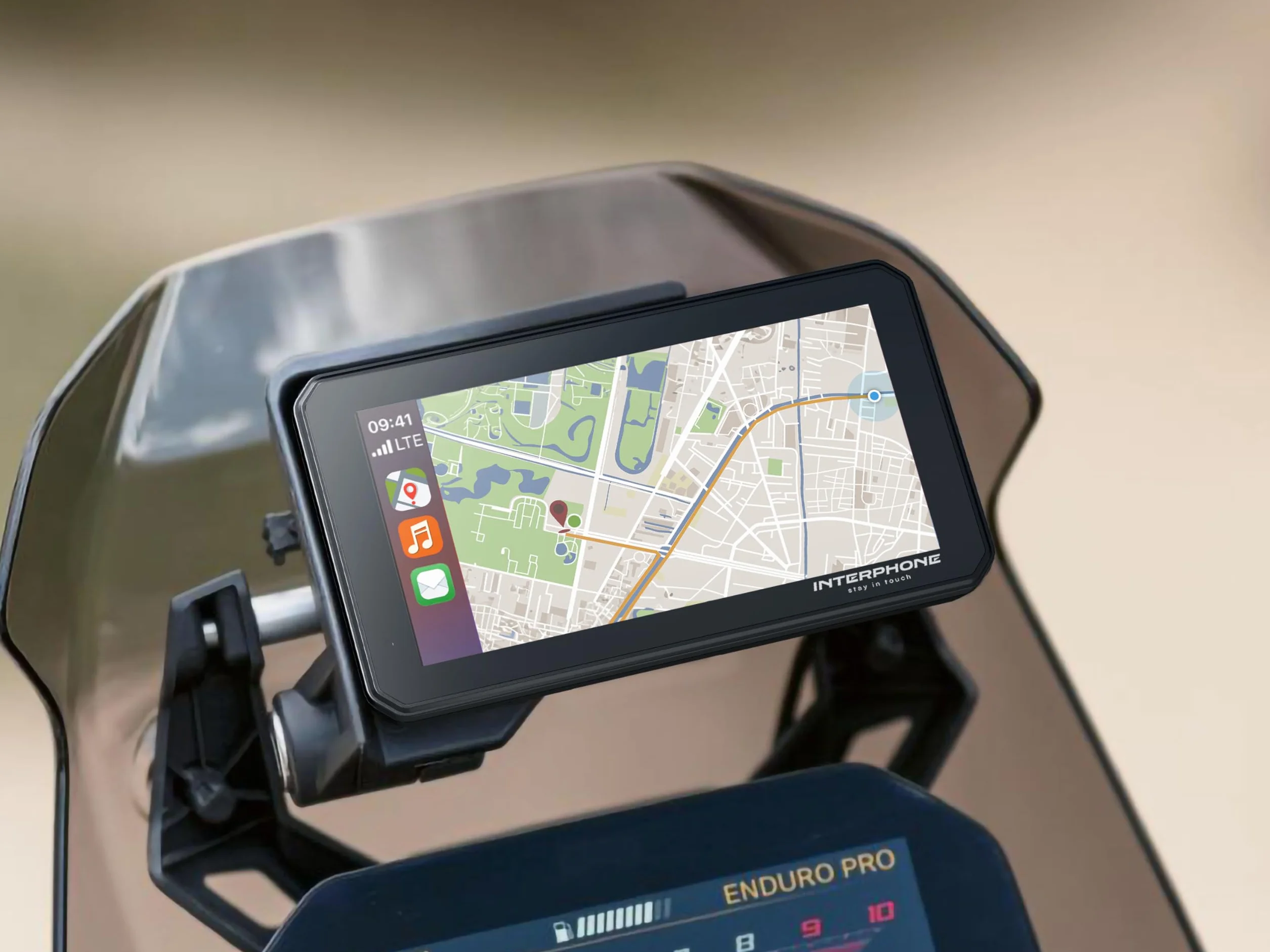 INTERPHONE SYNC55B – Pantalla Inteligente para Moto BMW de 5,5" con Wi-Fi y Bluetooth, Compatible con Apple CarPlay y Android Auto – Válida para el Soporte de Navegador Original BMW
