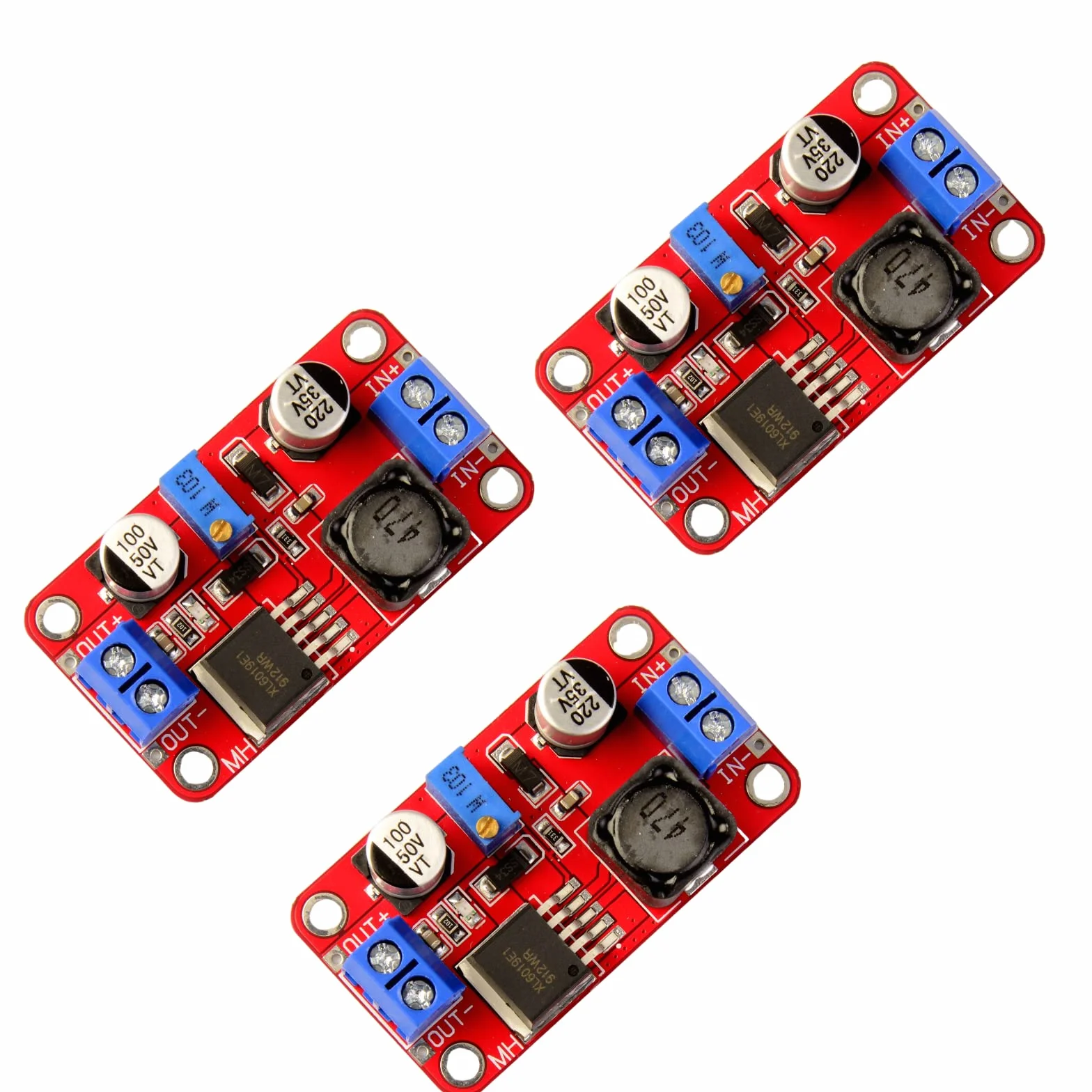 DC-DC Boost Converter DC 3V-35V a 5V-40V Voltaje de salida ajustable Boost Converter Módulos adaptadores de corriente (3 pack)
