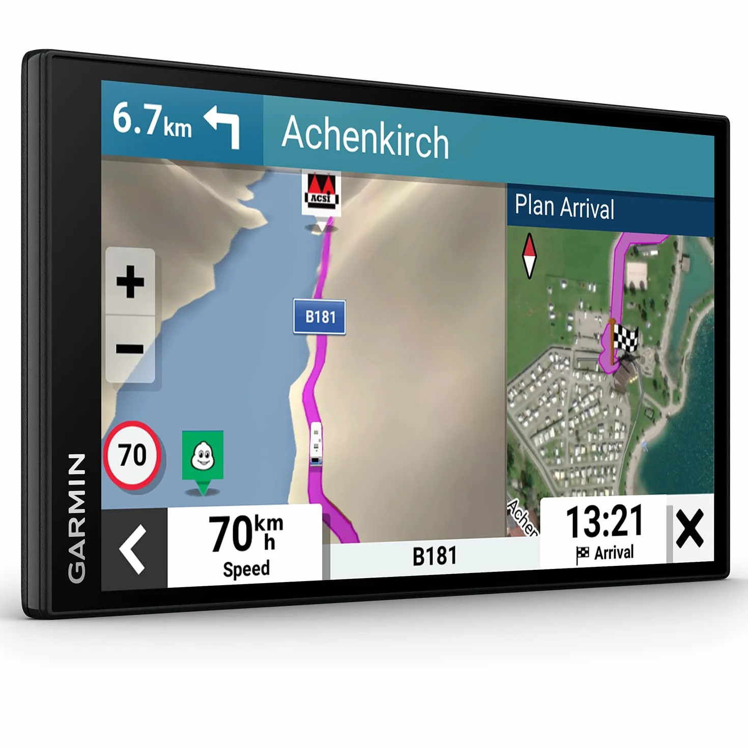 Garmin Camper 795, EU - Navegador GPS para Caravana con Pantalla Brillante de 7'', información de tráfico en Tiempo Real, Voz y Asistencia al Conductor, Color Negro