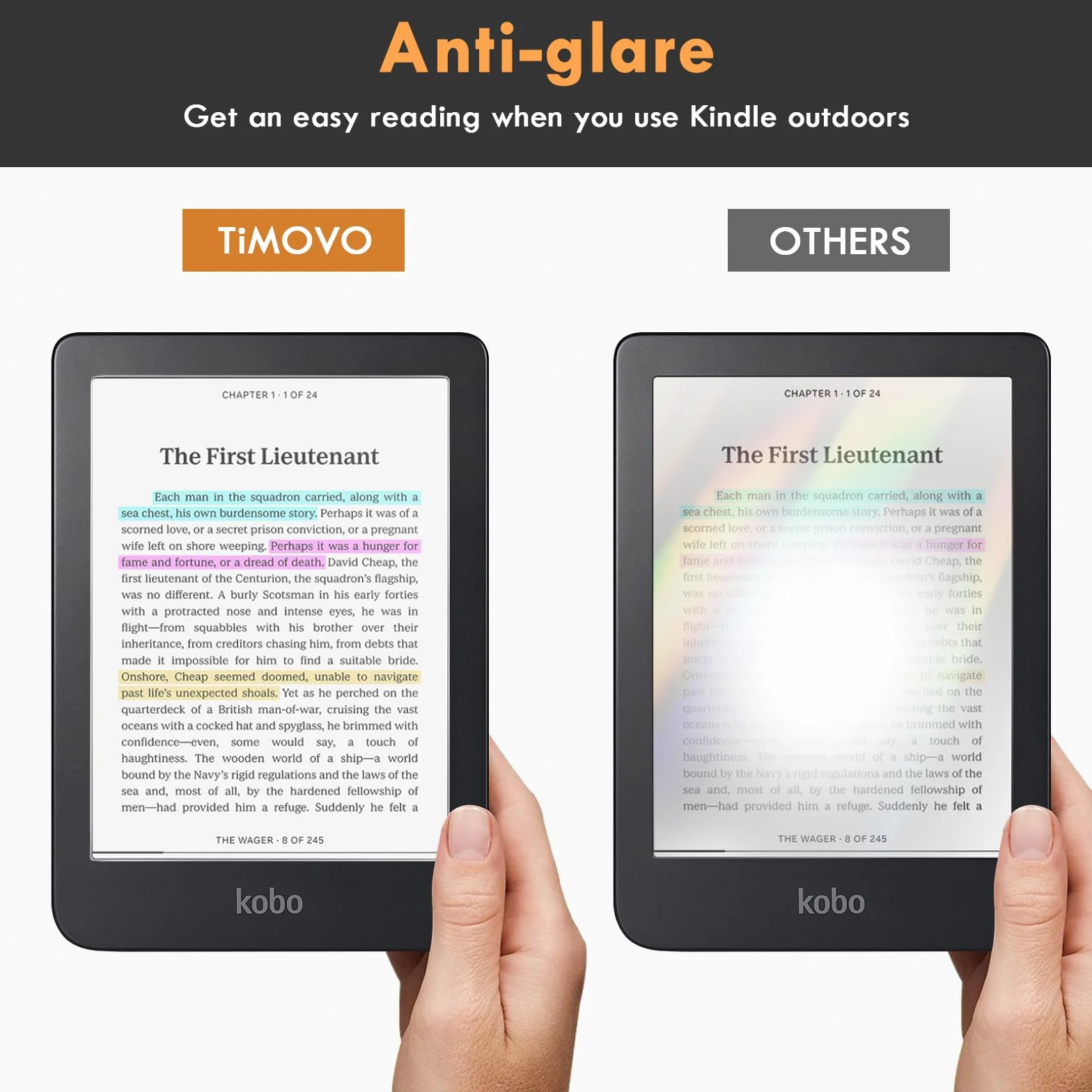 TiMOVO 3 Piezas Protector de Pantalla para Kobo Clara Colour 6" 2024/BW 2024/Kobo Clara 2E 6" 2022, Película de Pantalla PET, Anti-reflejos, Anti-arañazos, sin Burbujas-Mate