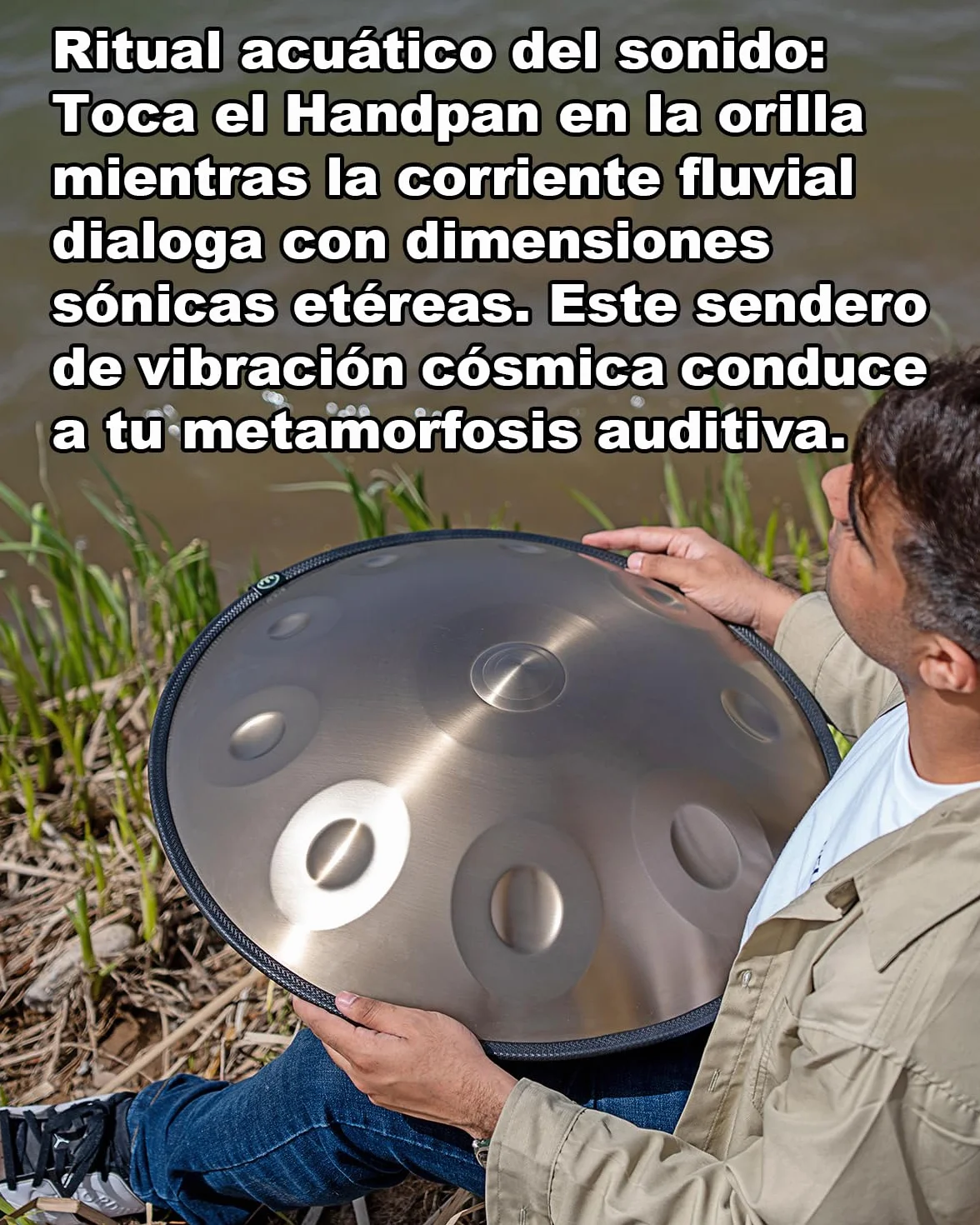 Handpan Drum Profesional Handpan 12 Notas 440 Hz 22 Pulgadas Hand pan drum D Menor Hand pan Music drum 12 notas Resonancia Cómoda Ideal para Principiantes en Sanación con Sonido, Meditación