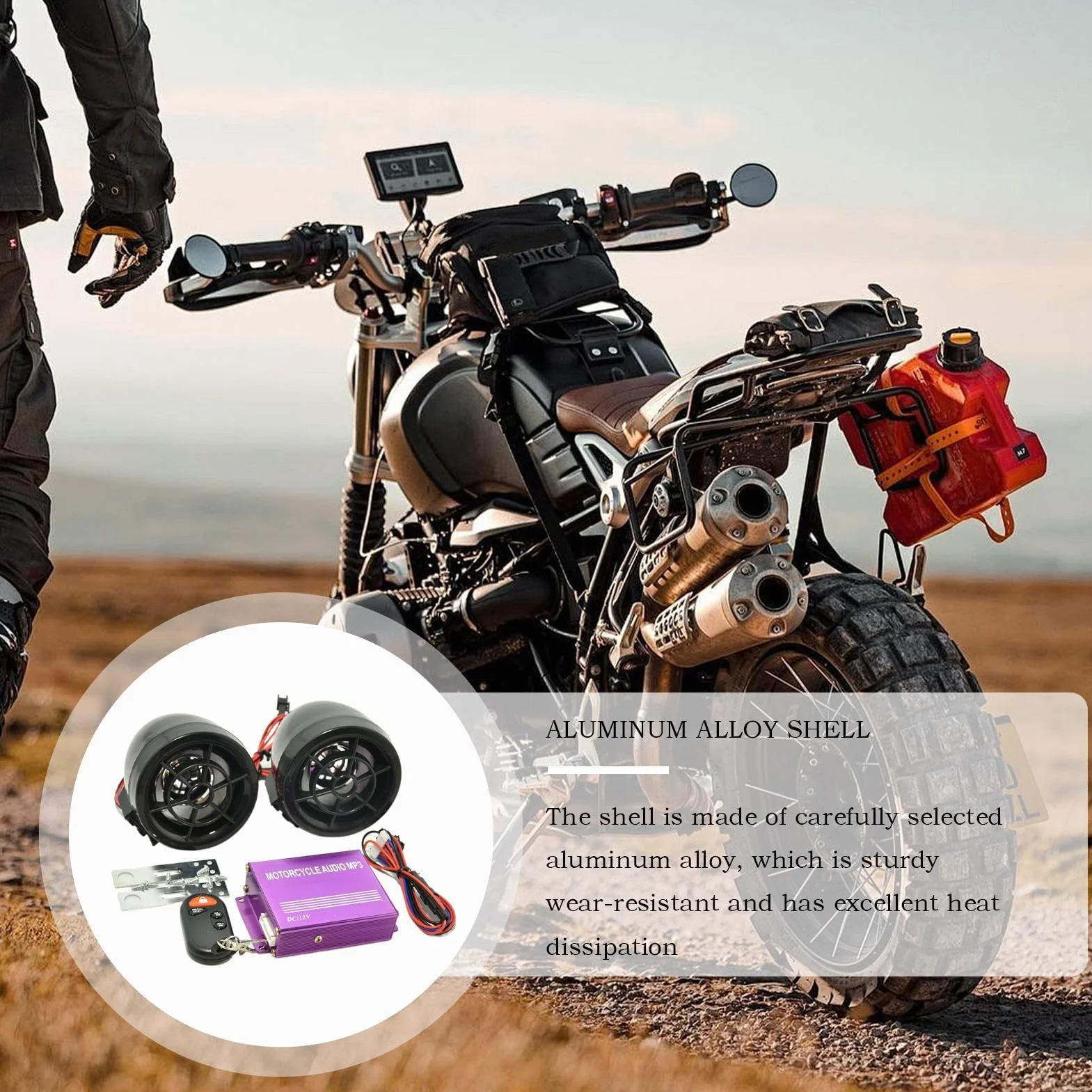 Altavoz para Moto con Amplificador | Accesorios de Audio para Motocicletas