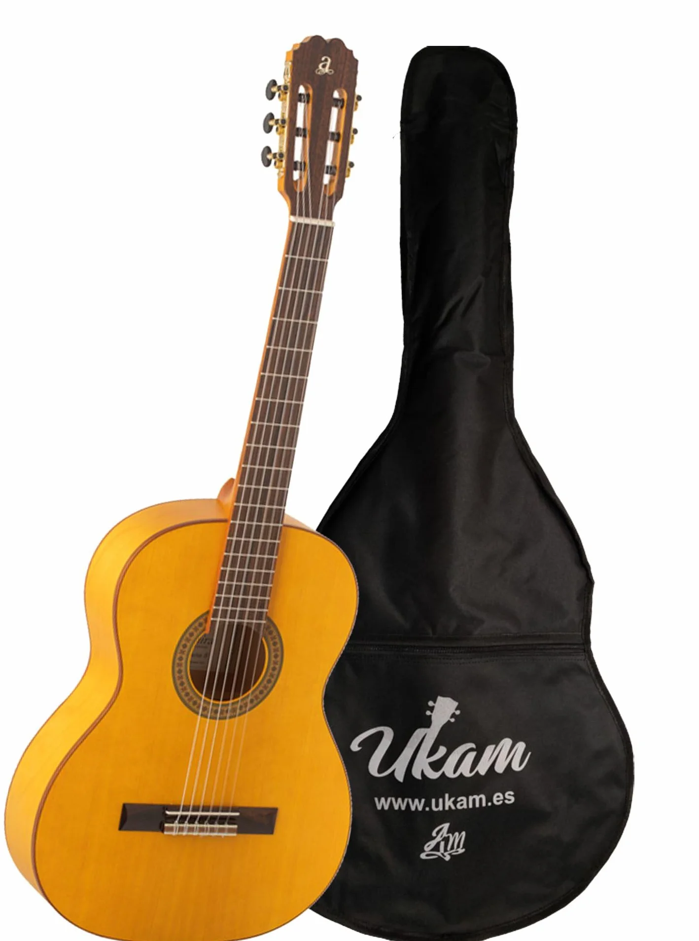 Guitarra Flamenco Triana Admira+Funda Ukam acolchada 5mm.con golpeador incluido(Con Funda)