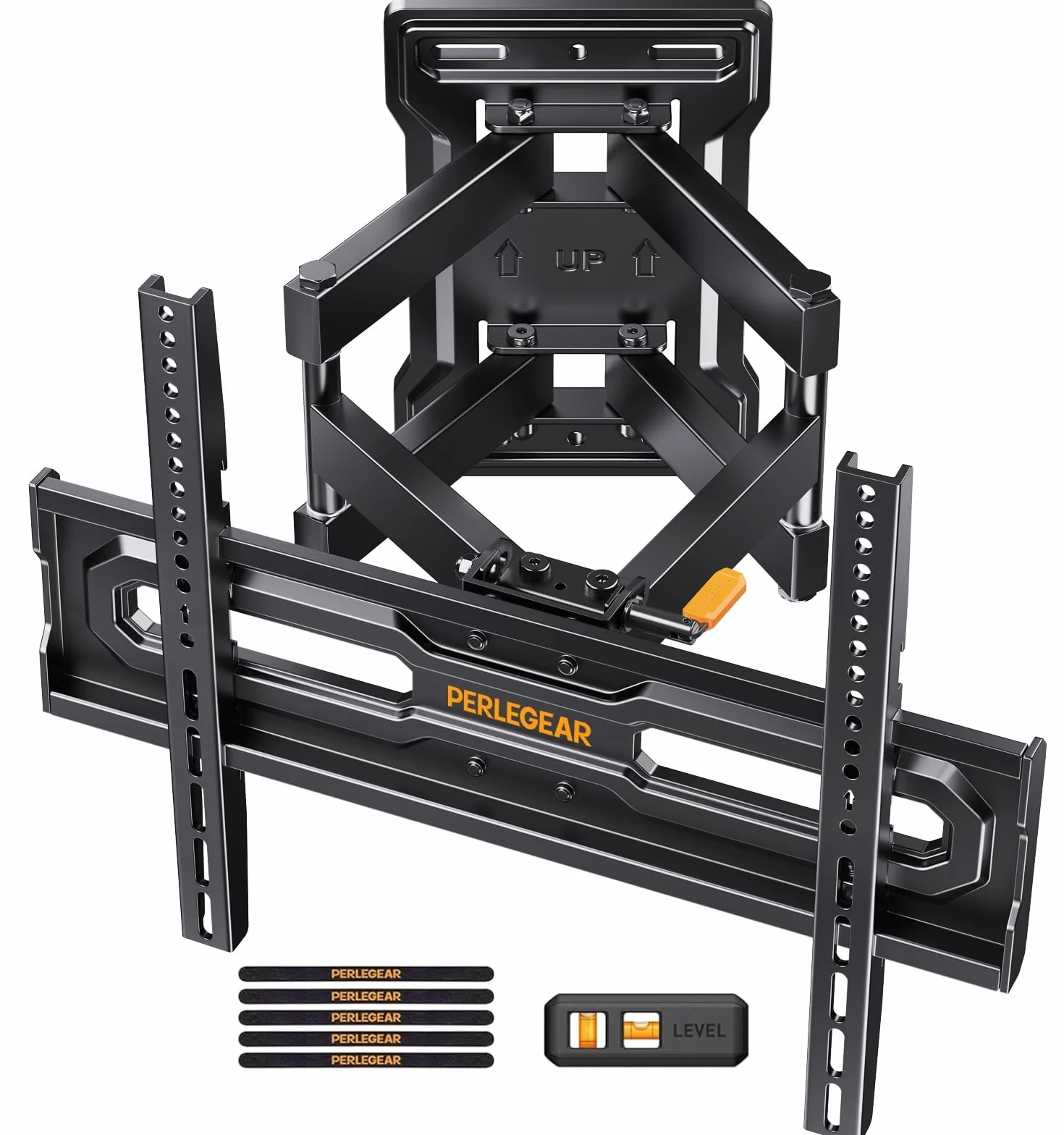 Perlegear Soporte TV Pared Movimiento Completo 23-70 Pulgadas 50 kg MAX VESA 400x400mm PGMF18