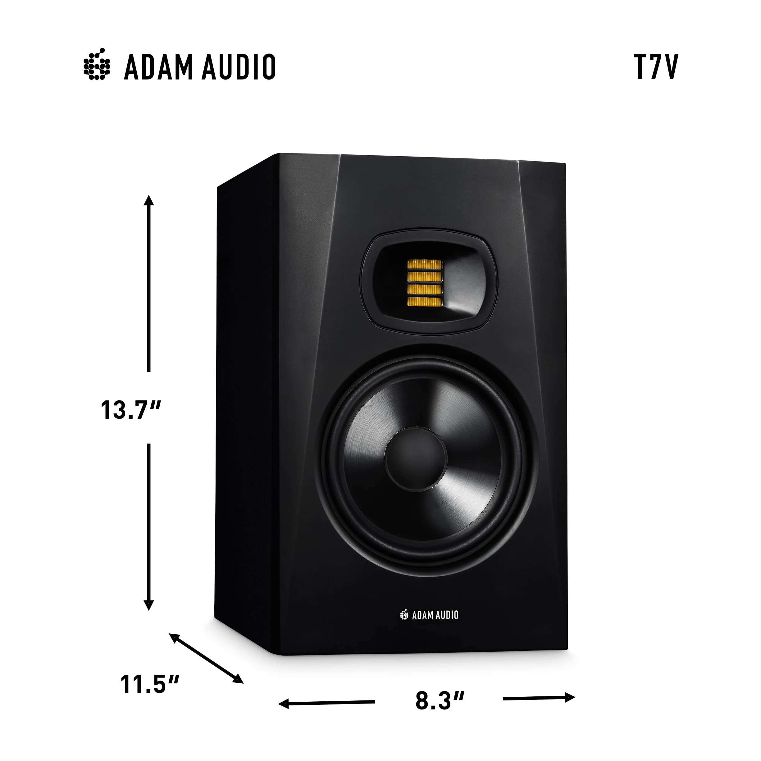 Adam Audio Monitor de estudio T7V para grabación, mezcla y masterización, sonido de calidad
