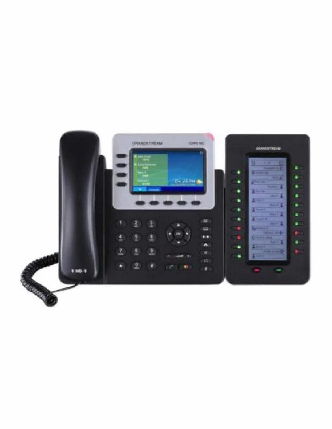 Grandstream Networks GXP2140 Teléfono IP 4 Líneas LCD 480x272 Pixeles Negro