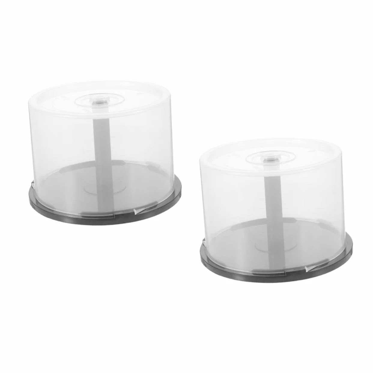Cabilock 2piezas Caja De Almacenamiento De Cd Transparente De Plástico Organizador De Discos Con Tapa Capacidad Para Cd Dvd Para Mantener Tu Colección Ordenada y Protegida
