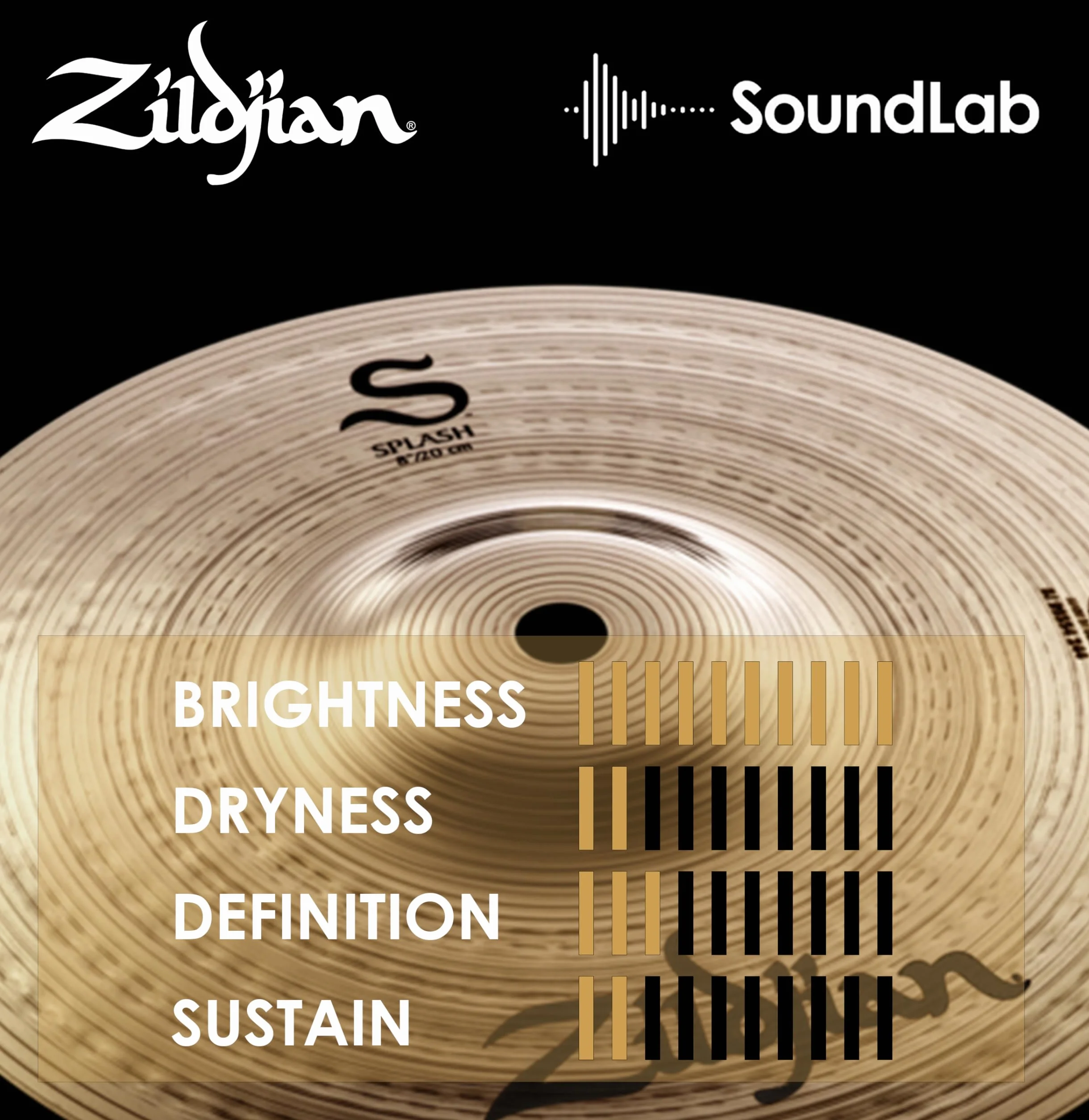ZILDJIAN S390 S Platillo 8" S splash