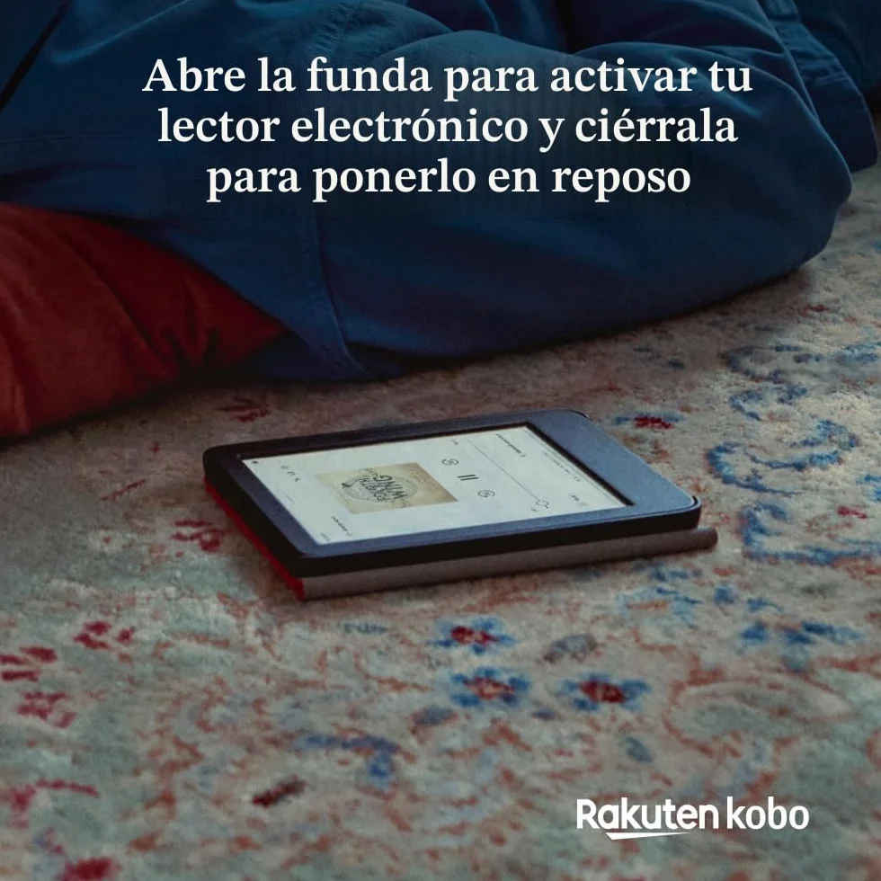 Funda SleepCover Kobo Clara Colour/BW Rosa Caramelo Cuero Vegano 6” Soporte 2 Posiciones