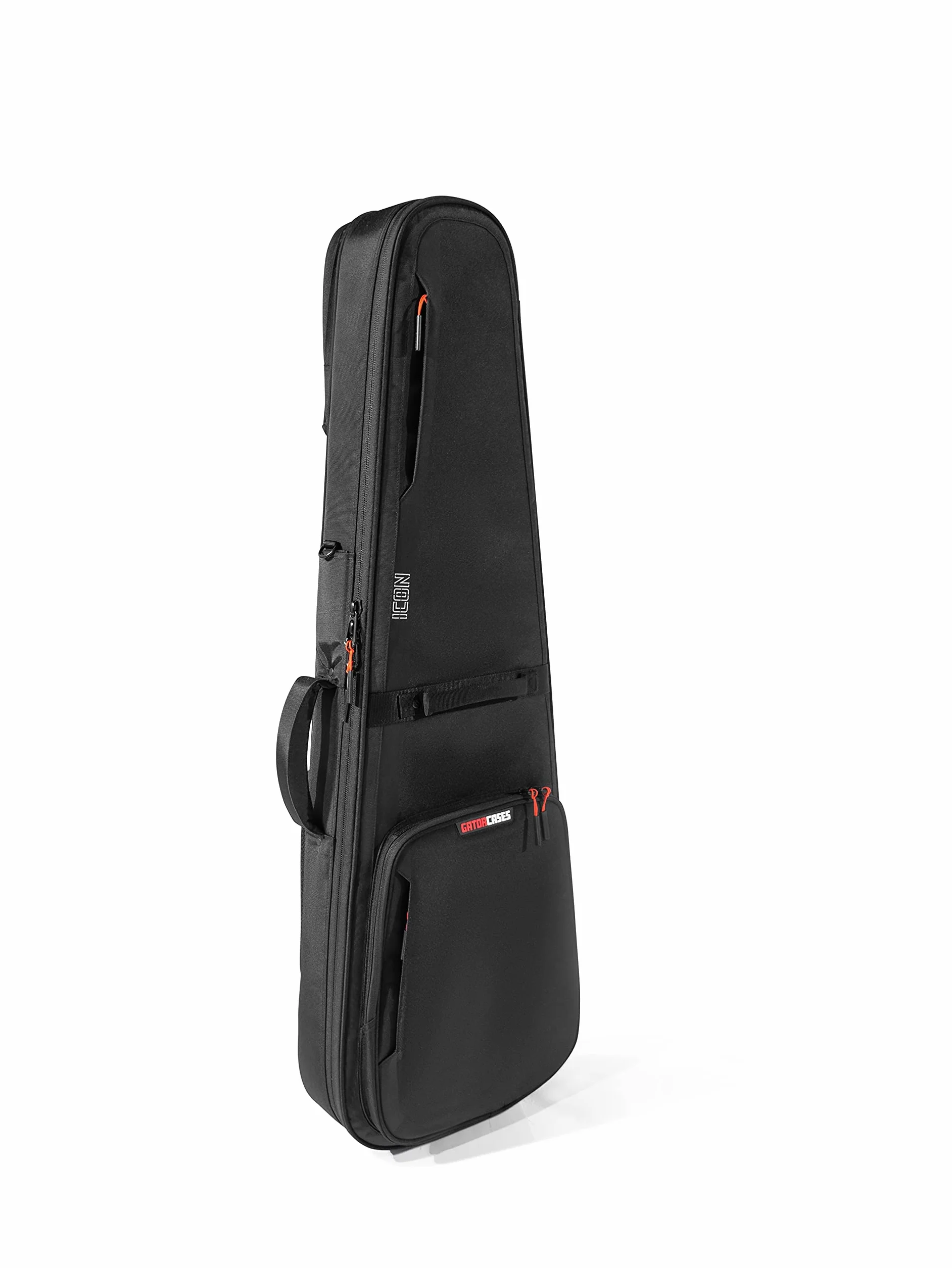 Gator Cases ICON Series Premium Gig Bag resistente a la intemperie para guitarras eléctricas con cremallera TSA; Negro (G-ICONELECTRIC)
