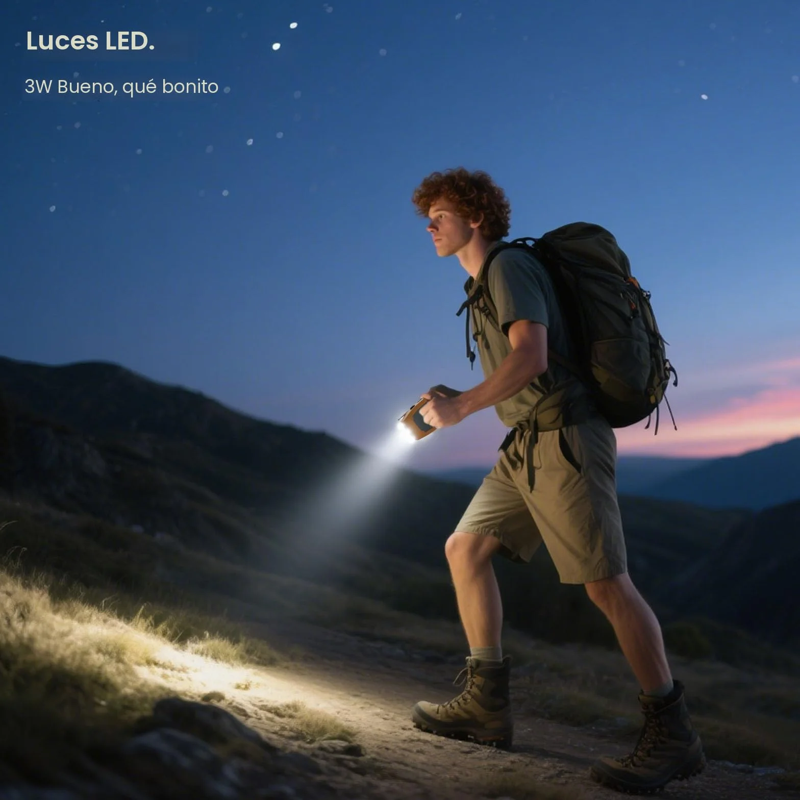 Radio Solar de Emergencia, Radio de Manivela con Linterna LED, Alarma SOS, Am/FM Emergency Radio con Batería de 2000 mAh para Camping y Supervivencia, Naranja