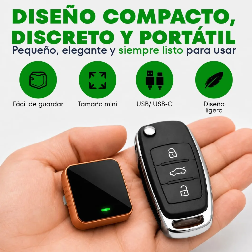 Carplay Inalambrico 2026 Adaptador Android Apple Auto Inalambrico para Coche Bluetooth WiFi USB C Plug Play Compatible iPhone Conexion Estable Sin Cables Mini Dongle Accesorios Coche Interior Air USB