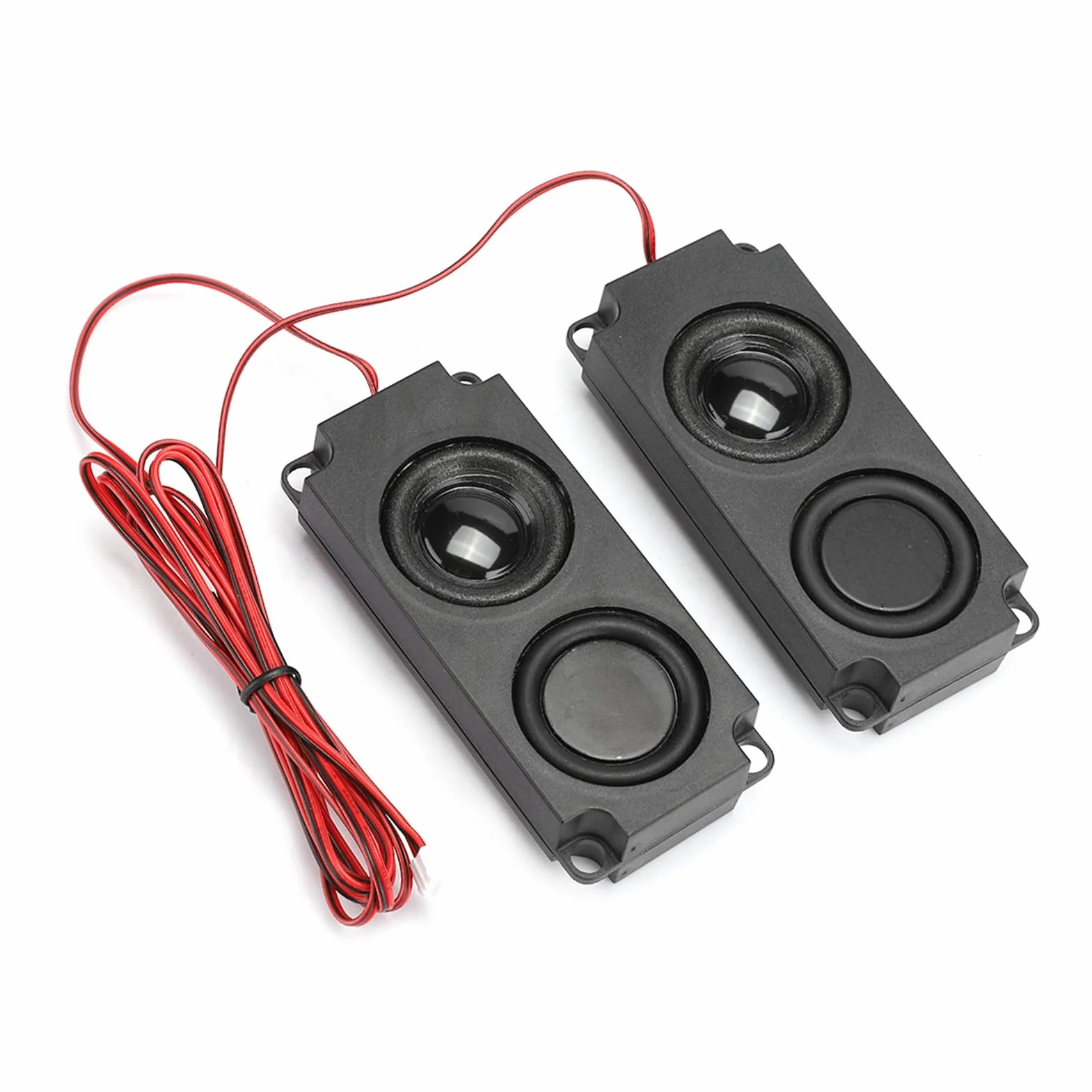 Naroote Mini Subwoofer, Mini Altavoz 8Ω 5W Portátil de Graves Pesados ​​cavidad de 40 Mm Altavoz Dual Magnético para Monitor de TV