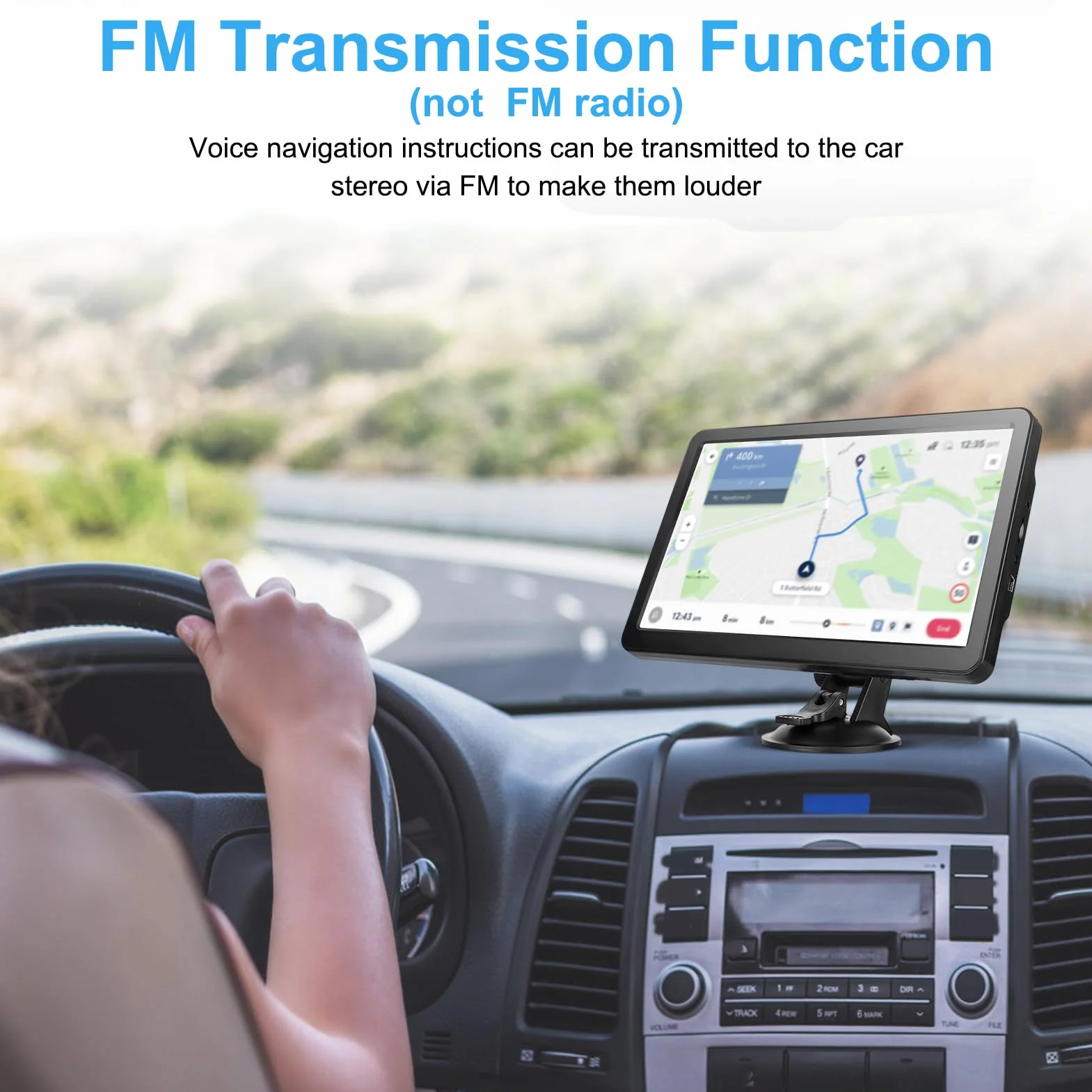 Navegador GPS 9 pulgadas para camiones conductores comerciales Europa Reino Unido mapas