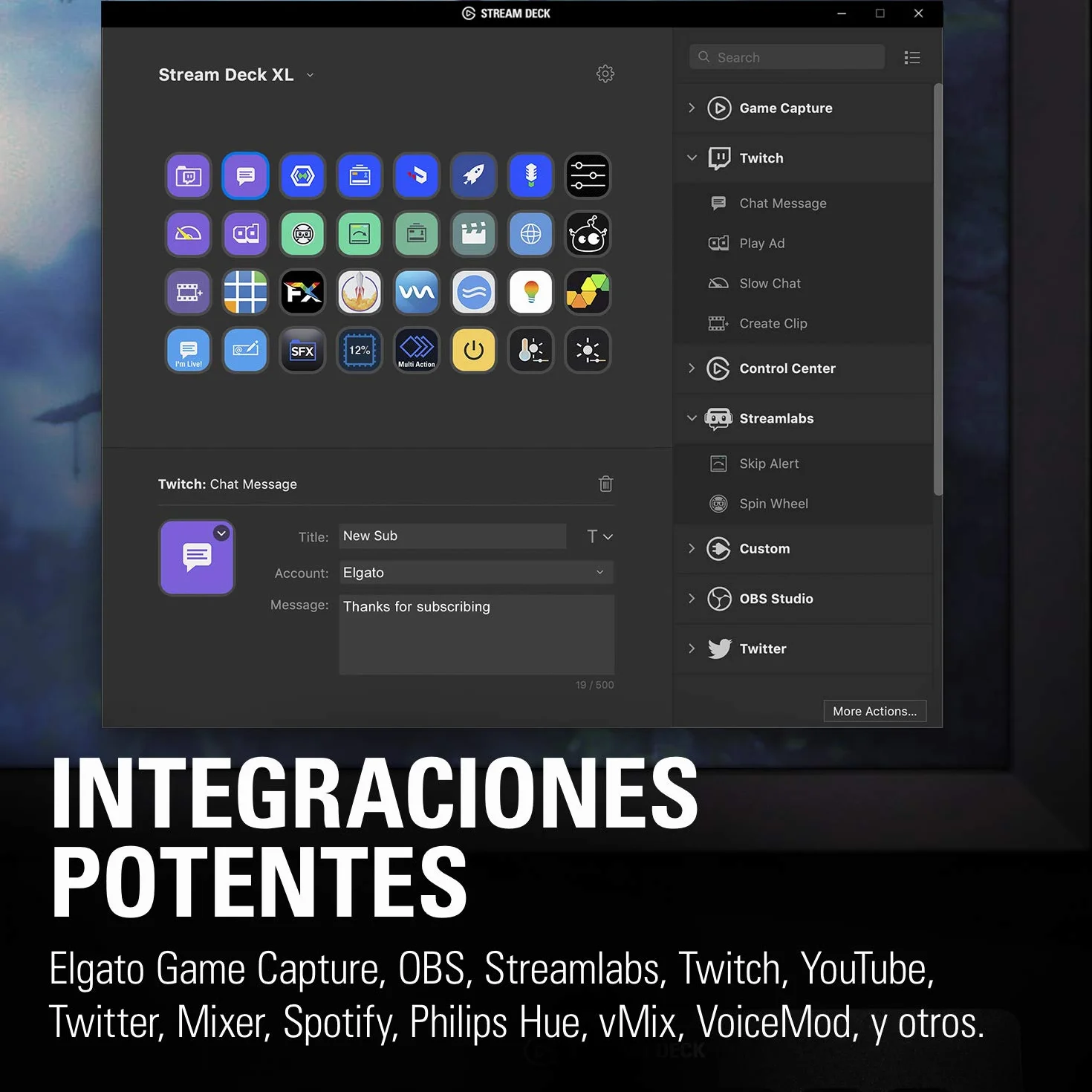 Elgato Stream Deck XL – Controlador avanzado de Estudio, 32 Teclas Macro, Activa acciones en apps y Software como OBS, Twitch, ​Youtube y Otros, Funciona en Mac y PC