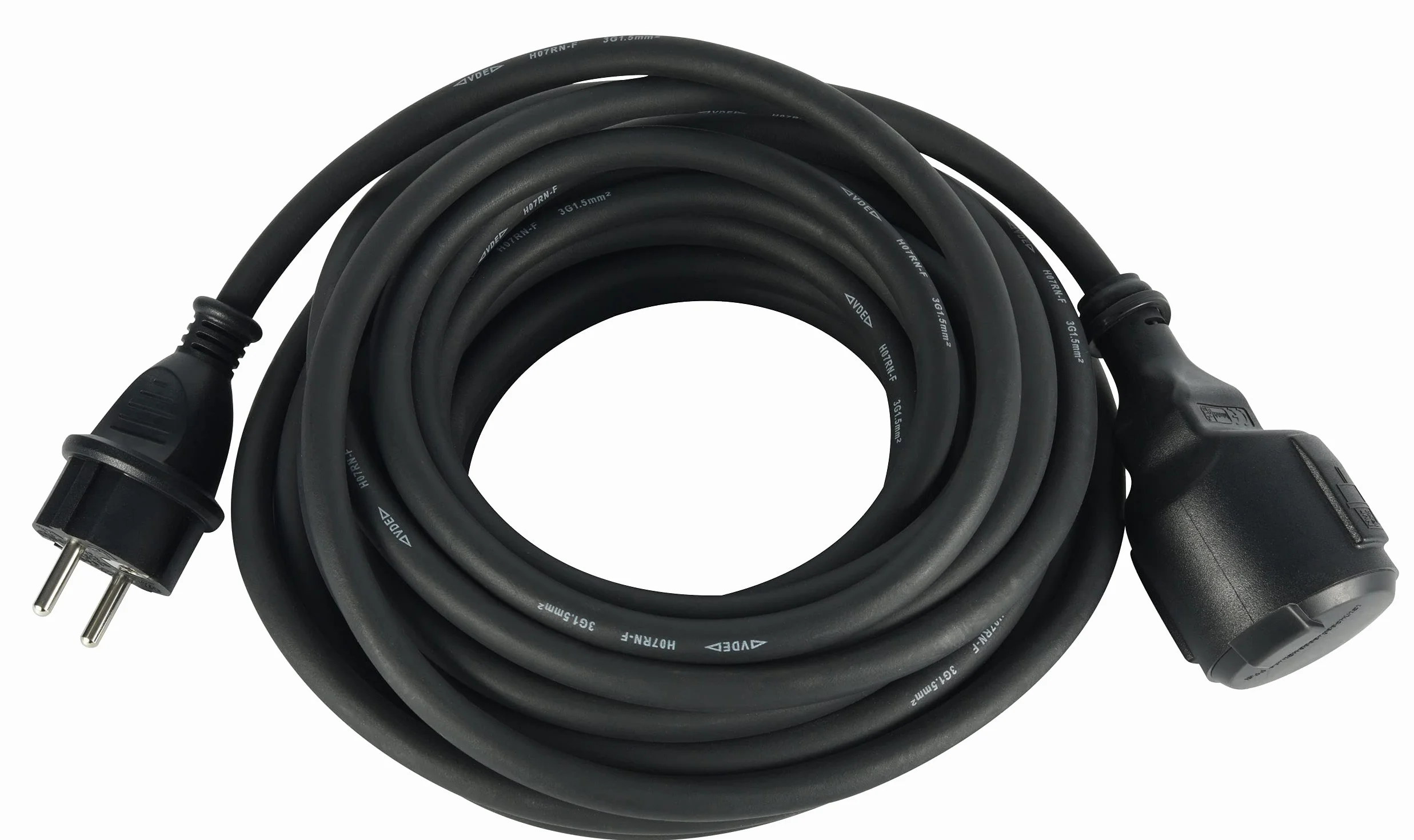 Electraline Cable Alargador 5M Exteriores IP44 H07RN-F 3G2.5 Schuko