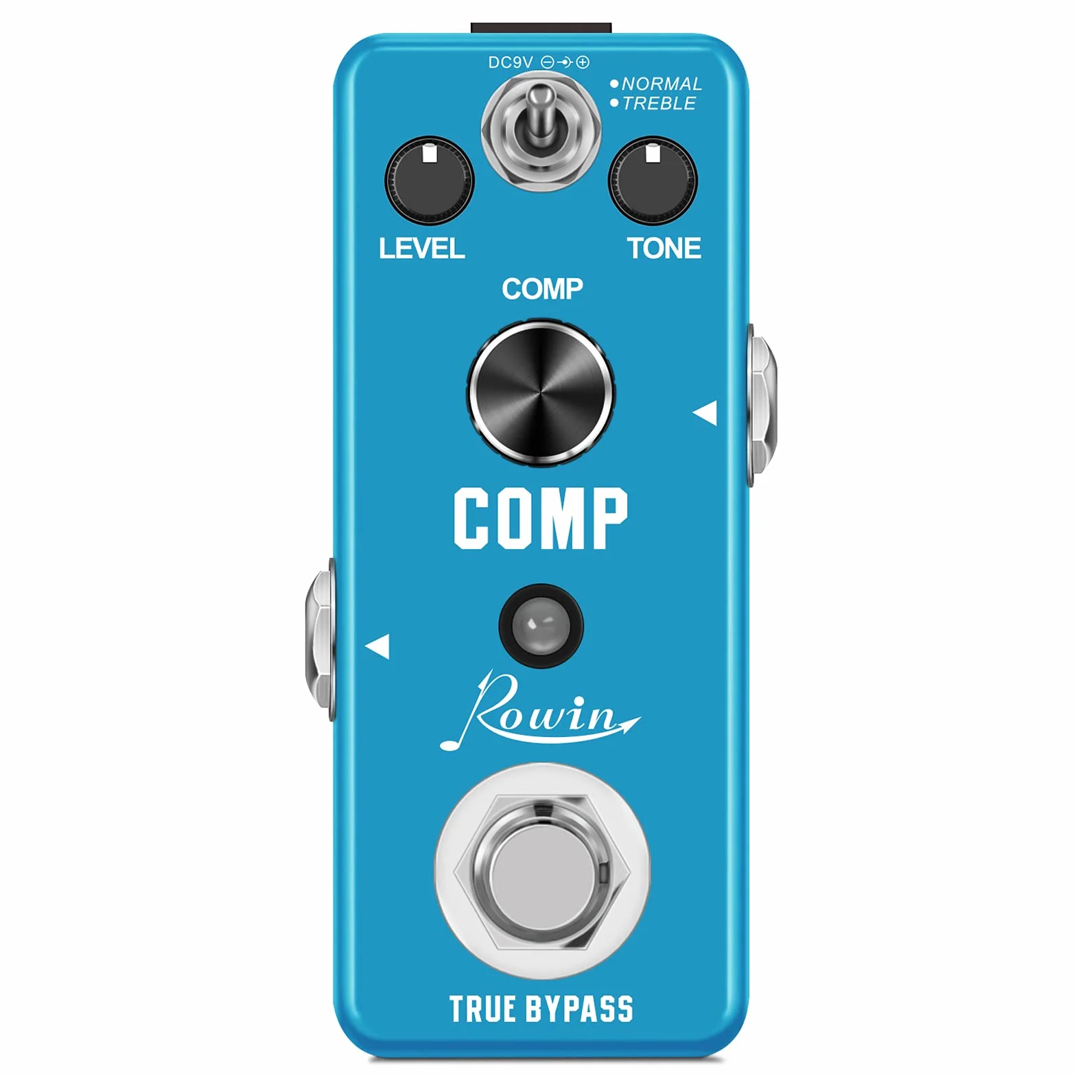 Rowin Pedal compresor para guitarra para True Bypass analógico, efectos de compresión Ultimate Comp para guitarra eléctrica