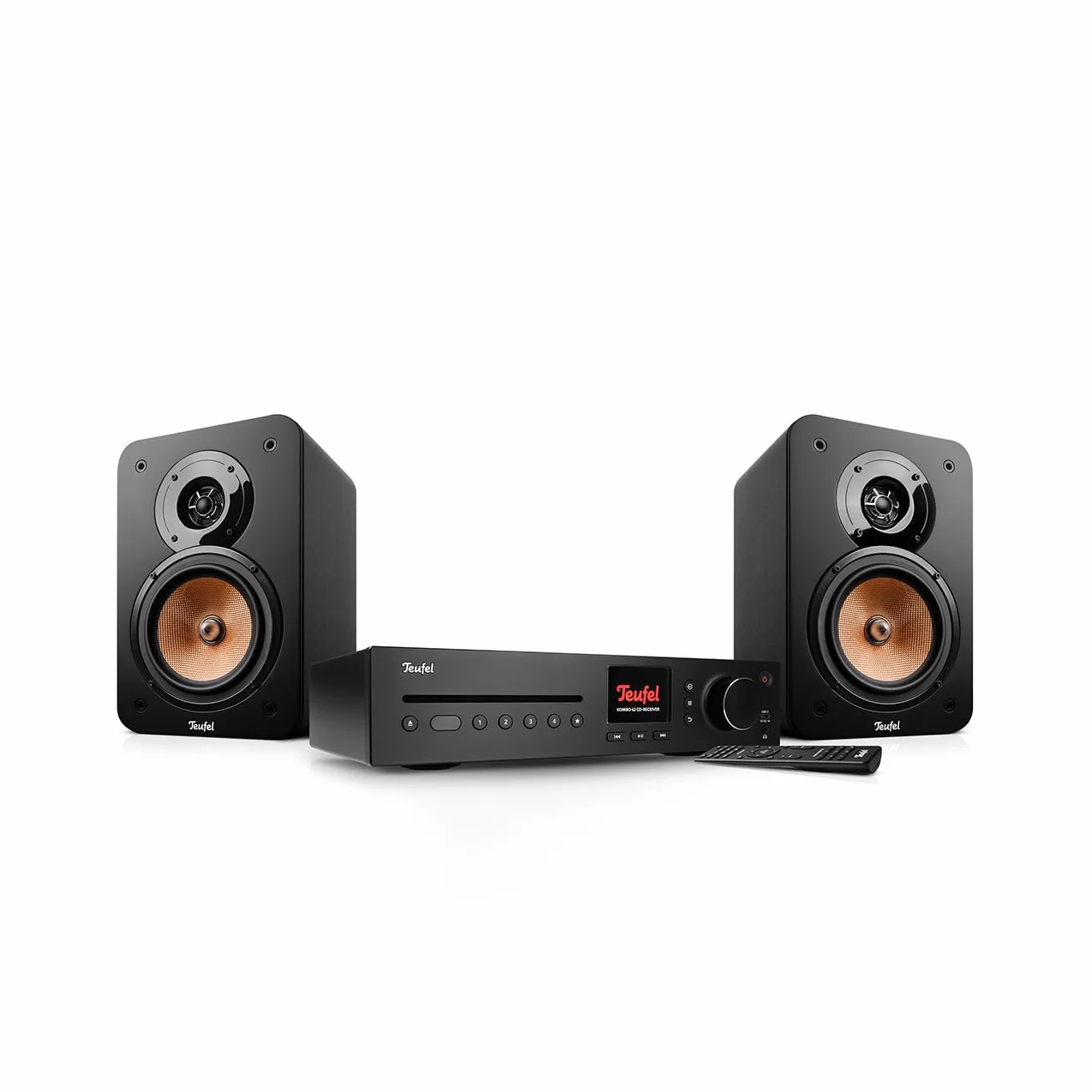Teufel Ultima 20 KOMBO 3 SE - Cadena HiFi Estéreo con Bluetooth y CD, Potente, LAN, WiFi, Radio Digital DAB+, USB, Sistema de 3 Vías, Música, Películas, Juegos (Negro)