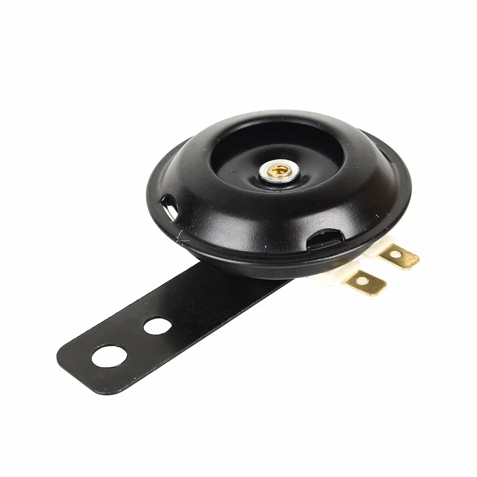 Altavoces de bocina 105db impermeables redondos 12V 1.5A universal para motocicleta coche scooter kit fuerte negro altavoz de cuerno alto