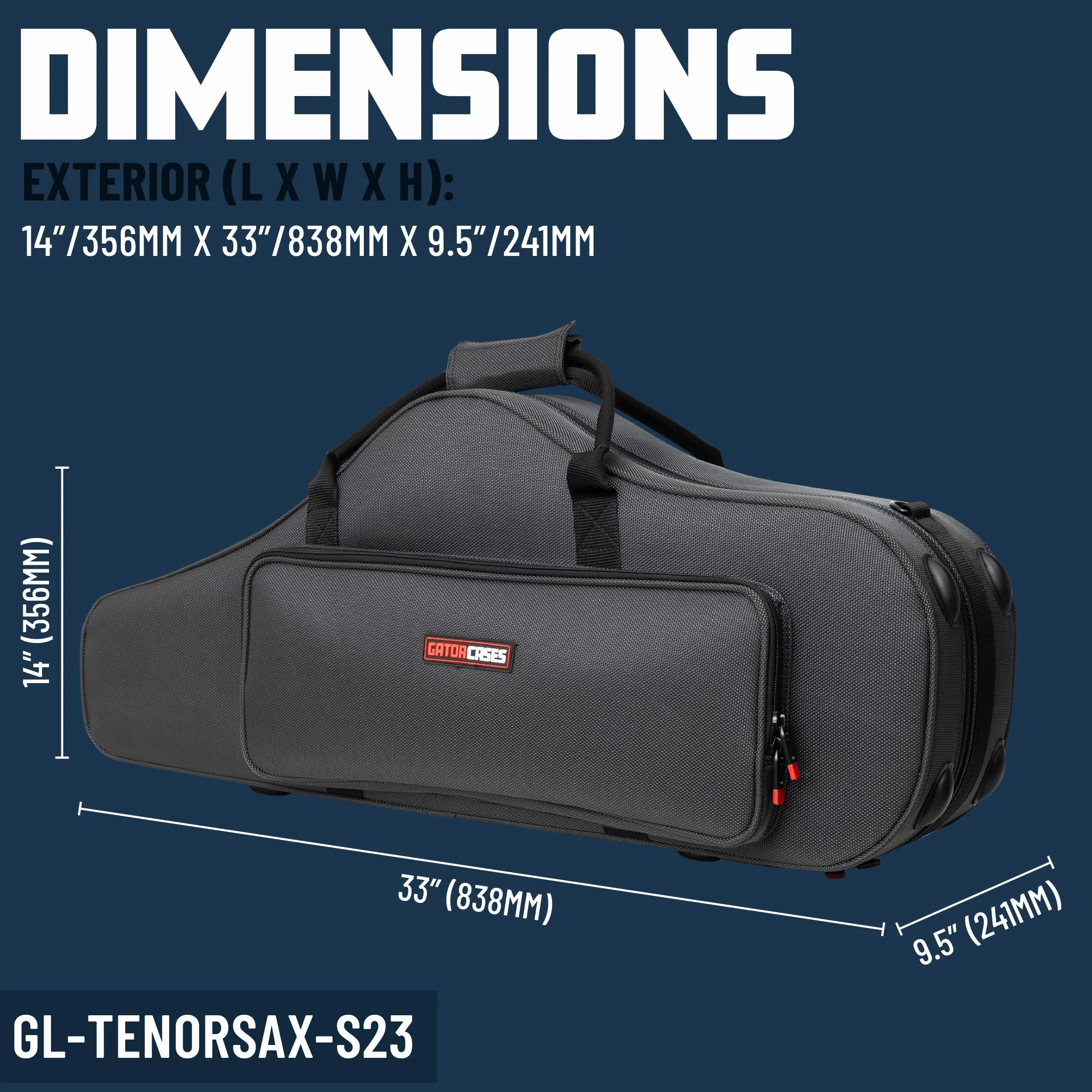 Gator Funda para saxofón Tenor (GL-TENORSAX-S23)
