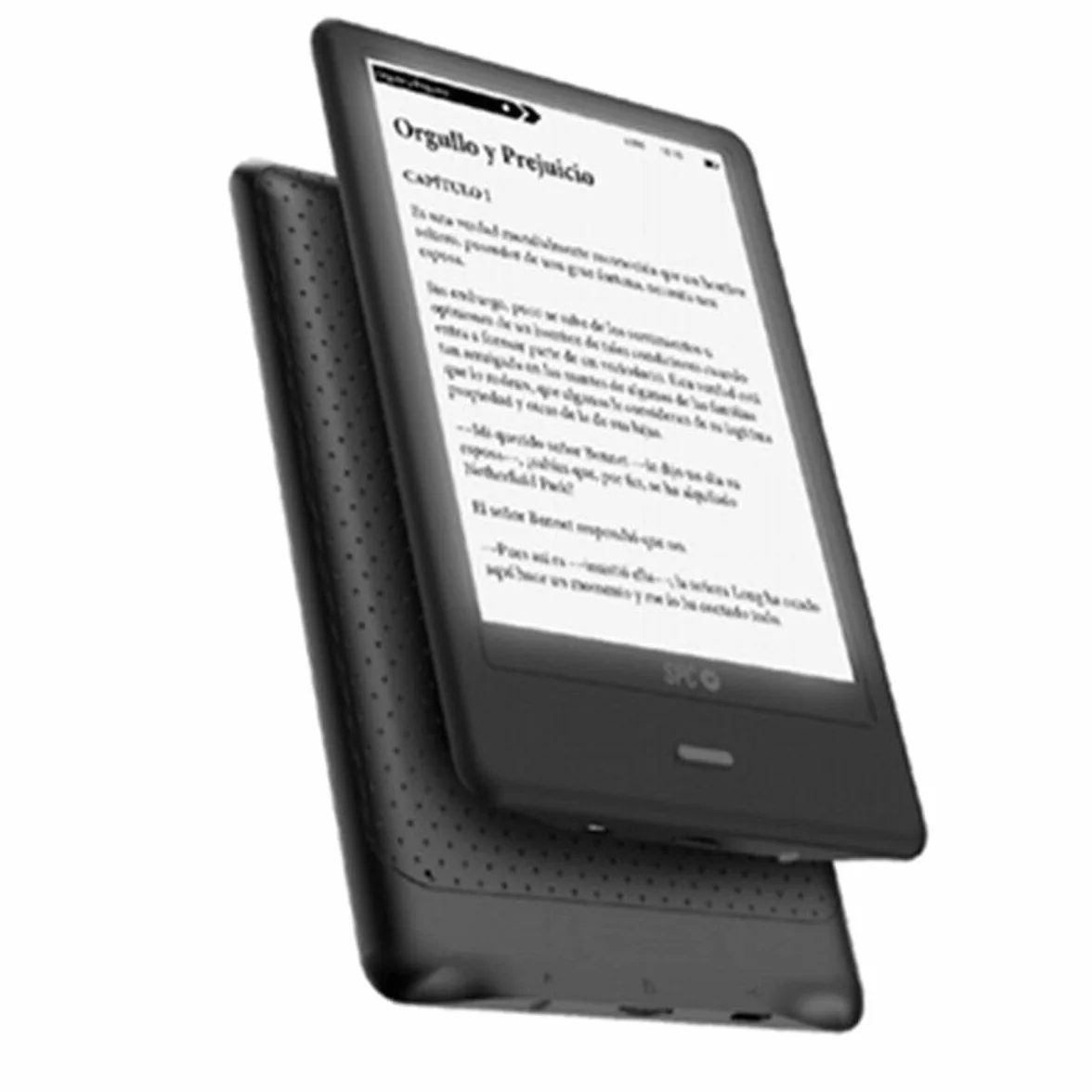SPC Dickens Light Pro – Libro electrónico con Pantalla táctil y luz Regulable, Negro
