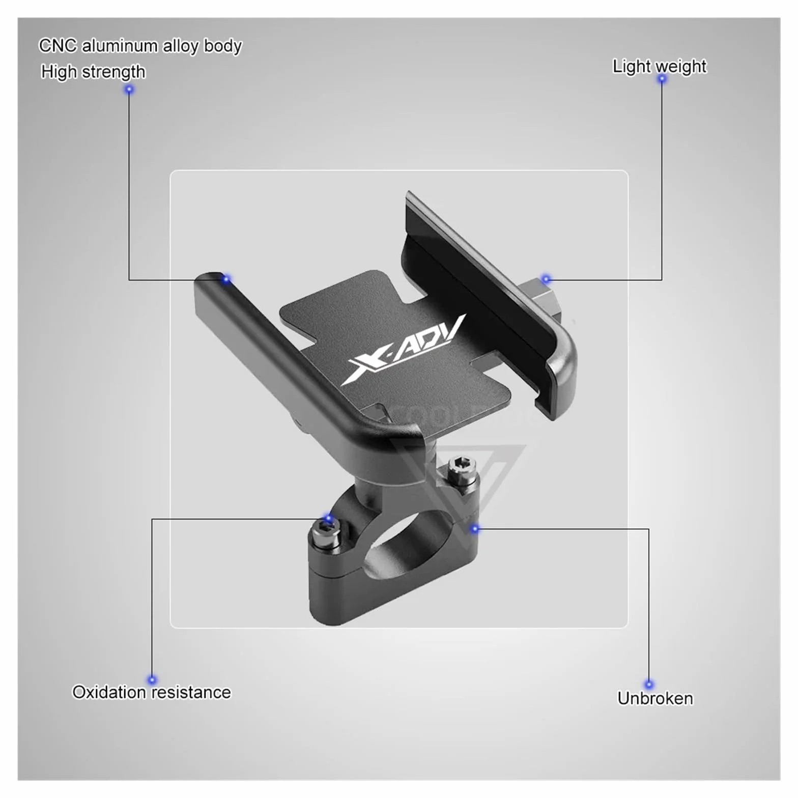 Soporte para teléfono de Motocicleta Aluminio para Honda X ADV 750 2017-2024