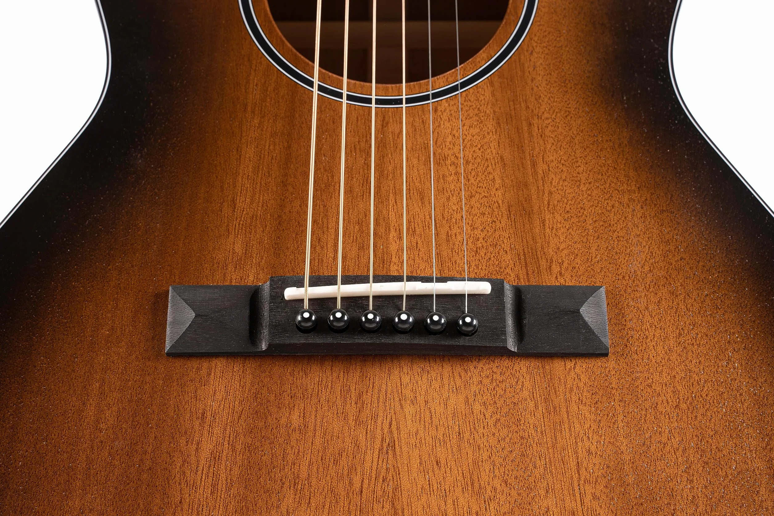 Cort Core PE - Guitarra electroacústica Parlor - Negro degradado poros abiertos (+ funda blanda)