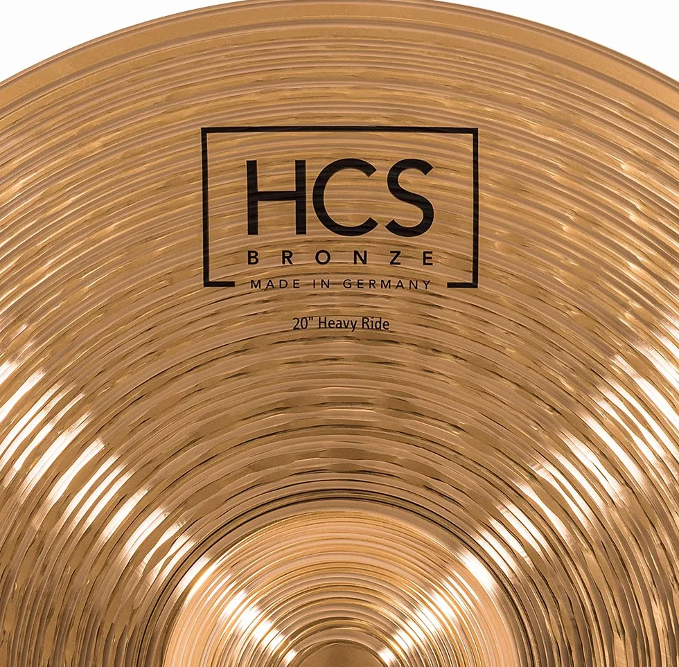 Meinl Cymbals HCS Bronze Plato Ride Heavy de 20 pulgadas (50,8cm) Platillos de Batería – Bronce B8, Acabado Tradicional (HCSB20HR)